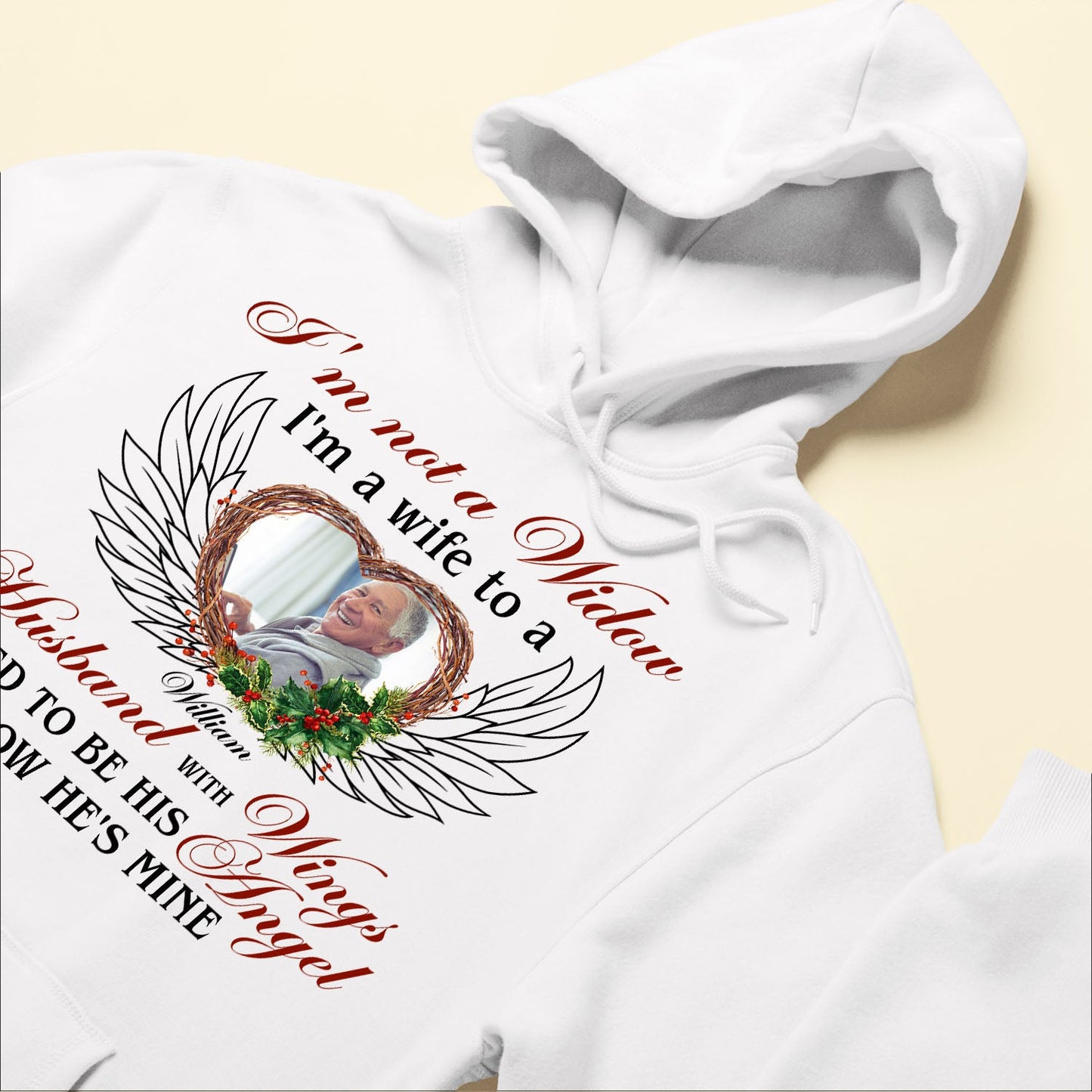 I'm A Wife To A Husband With Wings - Personalized Photo Shirt
