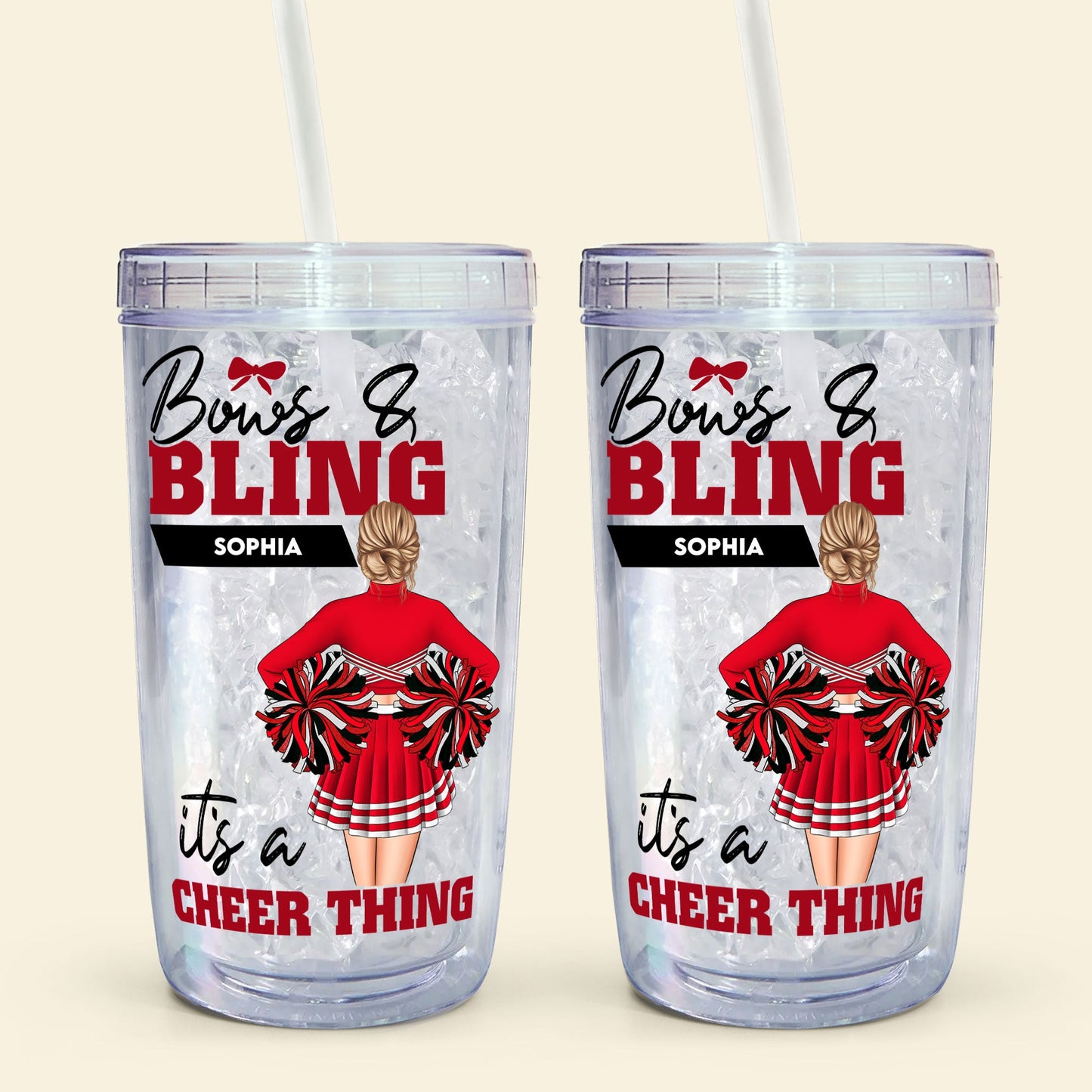 It's A Cheer Thing - Personalized Acrylic Tumbler With Straw