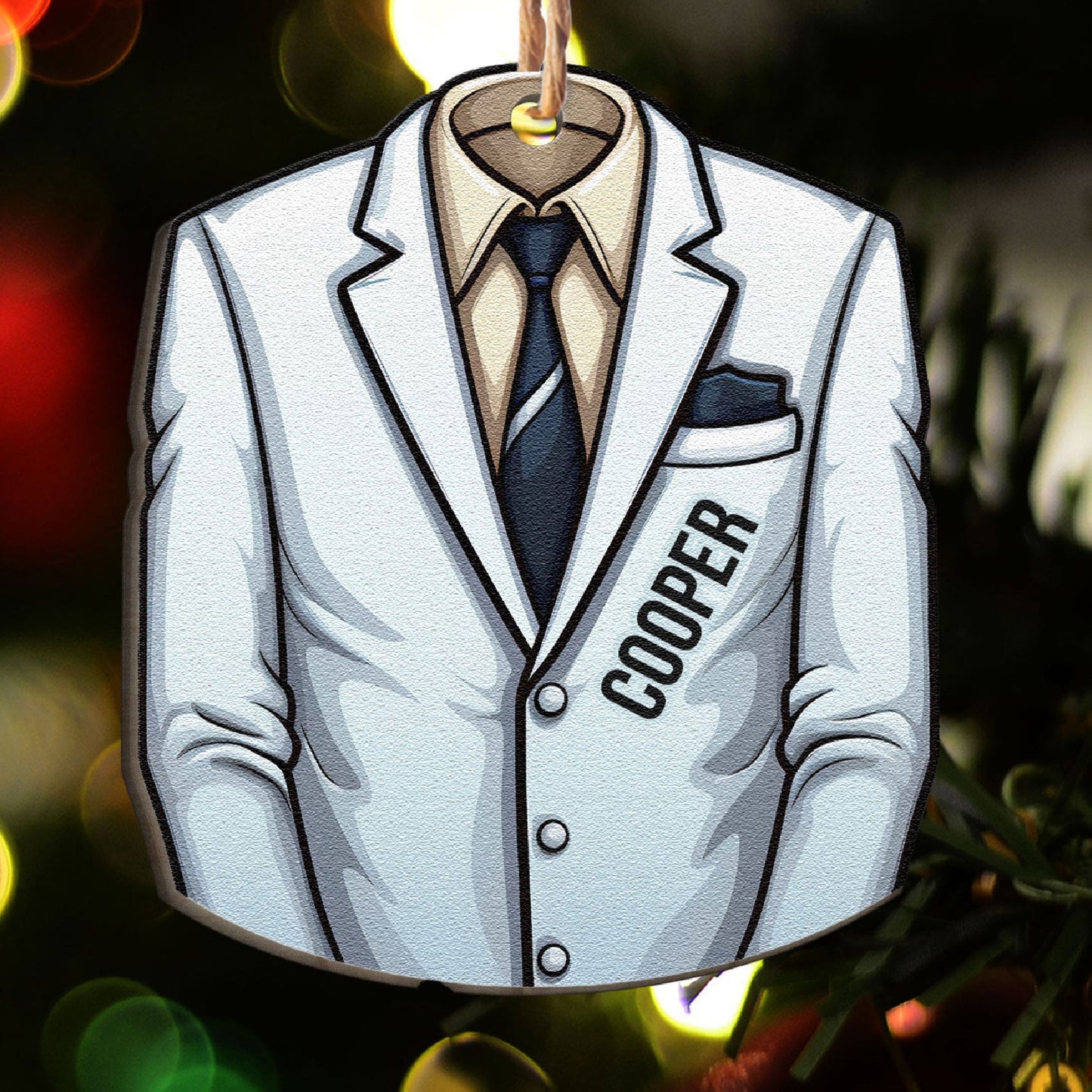 Job Uniform - Personalized Custom Shaped Wooden Ornament