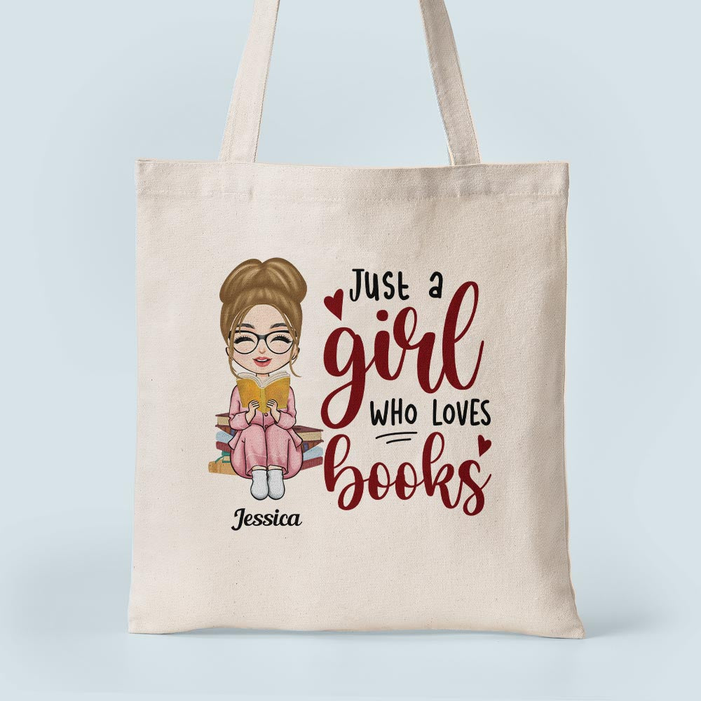 Just A Girl Who Loves Books - Personalized Tote Bag – Macorner