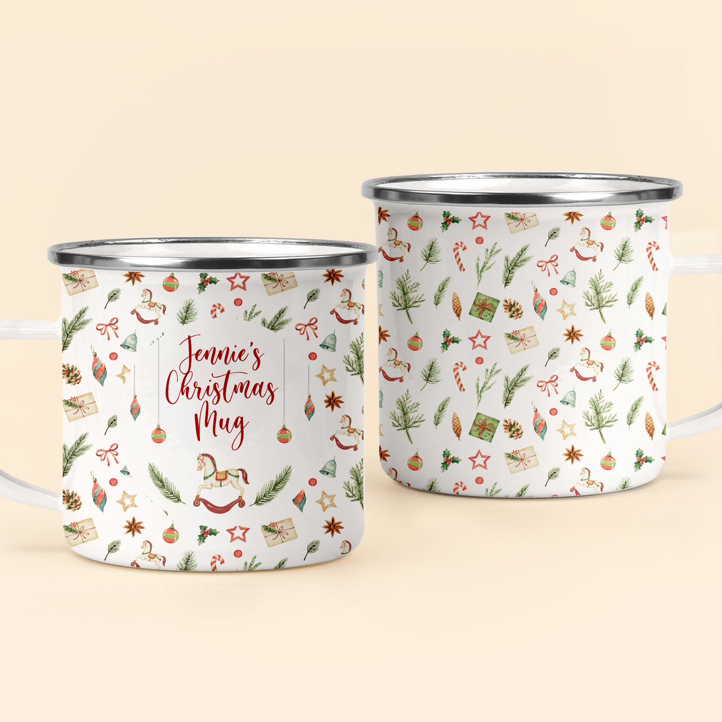 Kid's Hot Cocoa Mug - Personalized Enamel Mug