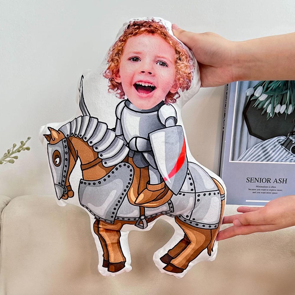 Kids In Fantasy World For Sons, Daughters, Grandkids - Personalized Photo Custom Shaped Pillow