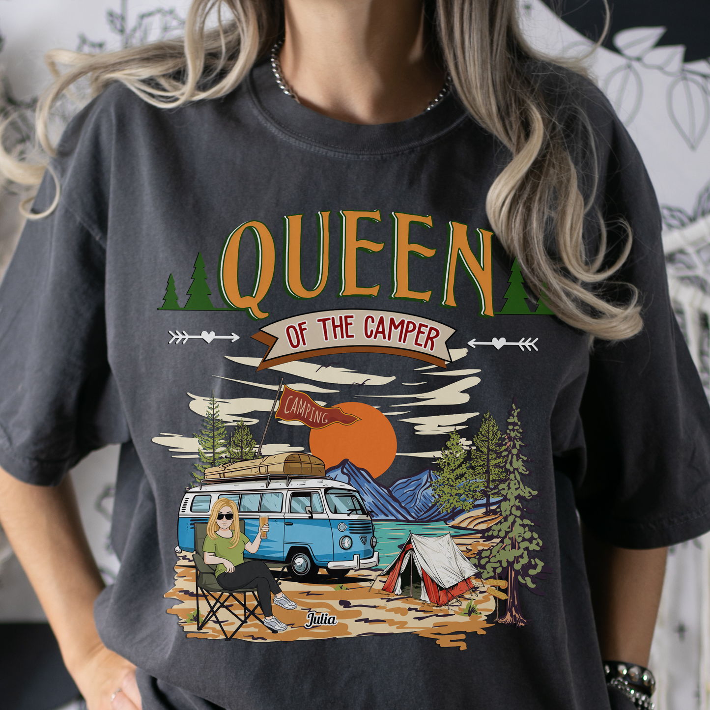 King And Queen Of The Camper - Personalized Comfort Tee