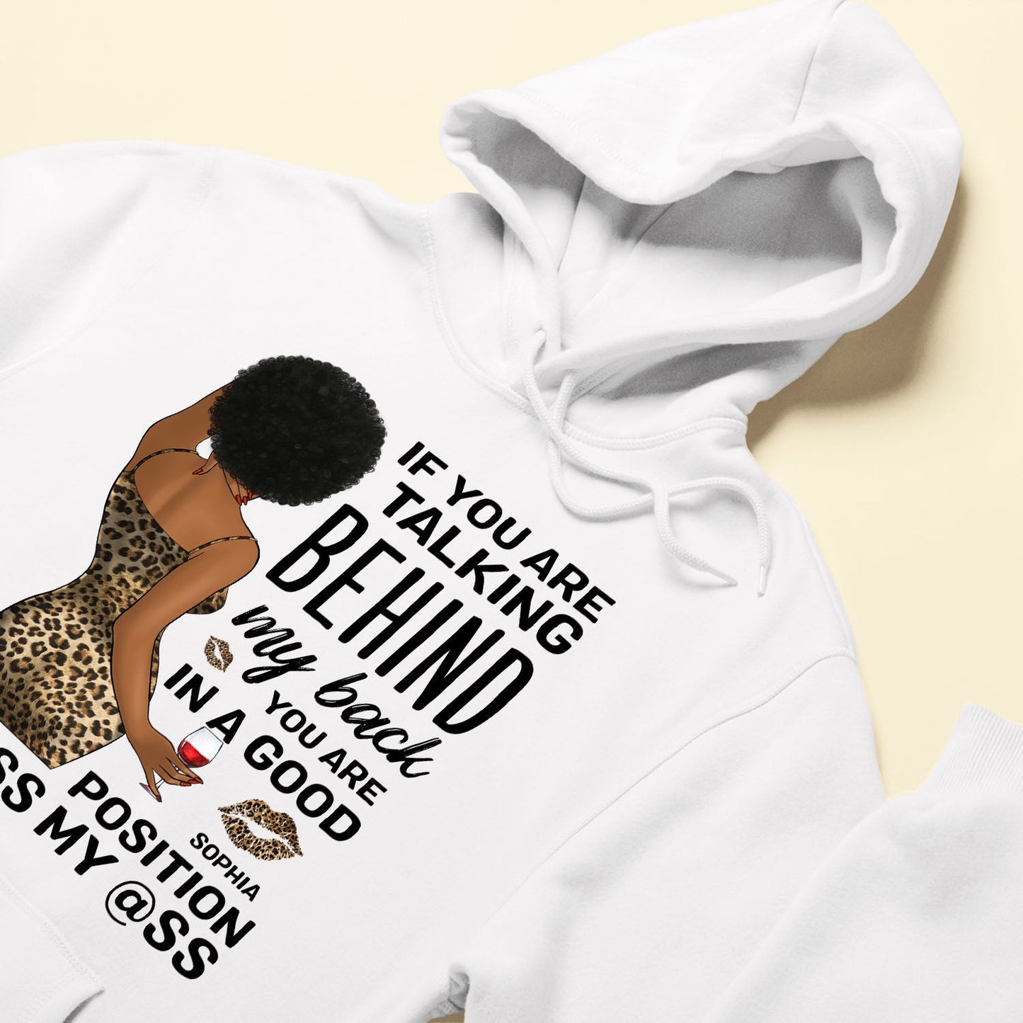 Kiss My Ass - Personalized Shirt - Funny, Birthday Gift For Her, Girl, Black Woman