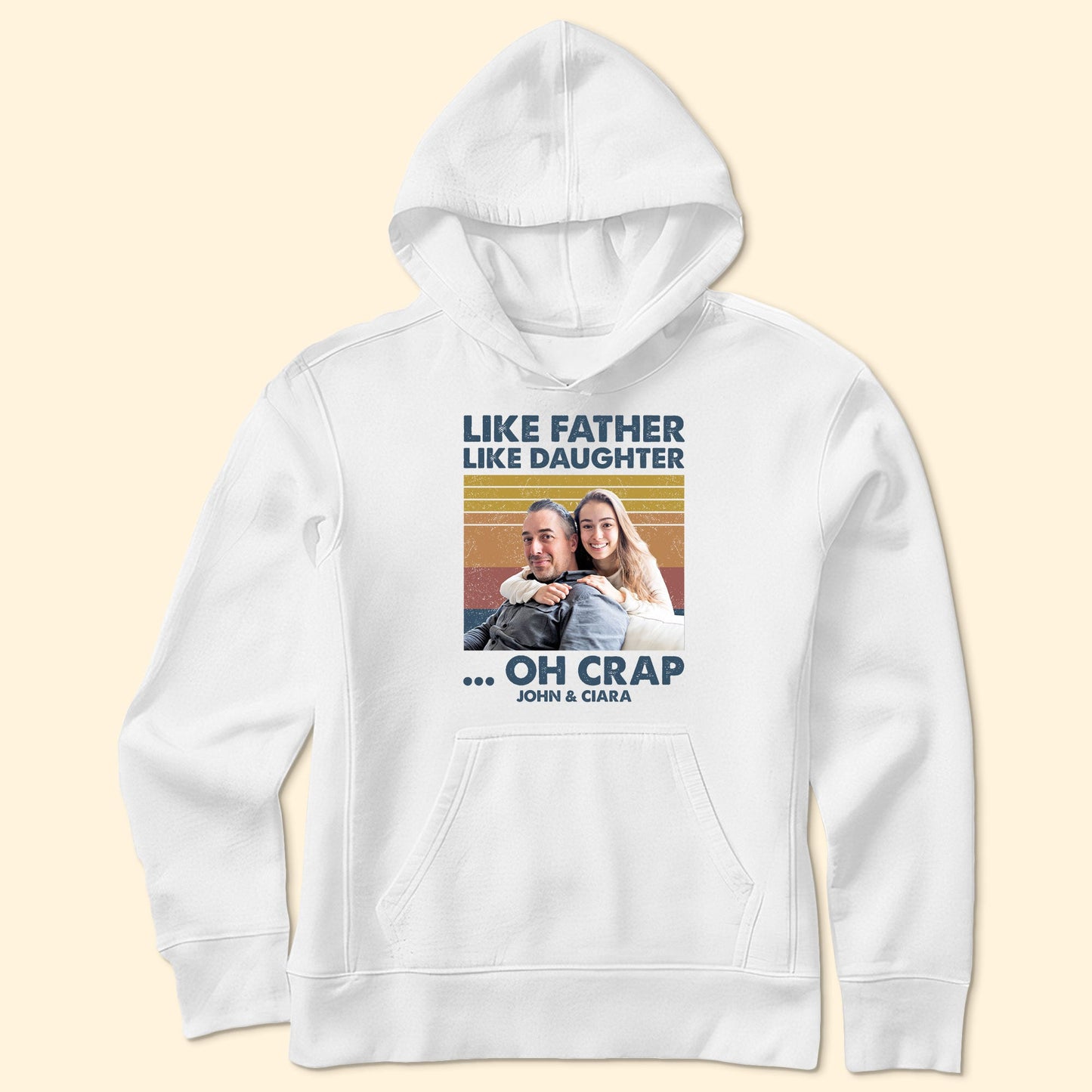 Like Father Like Daughter - Personalized Photo Shirt