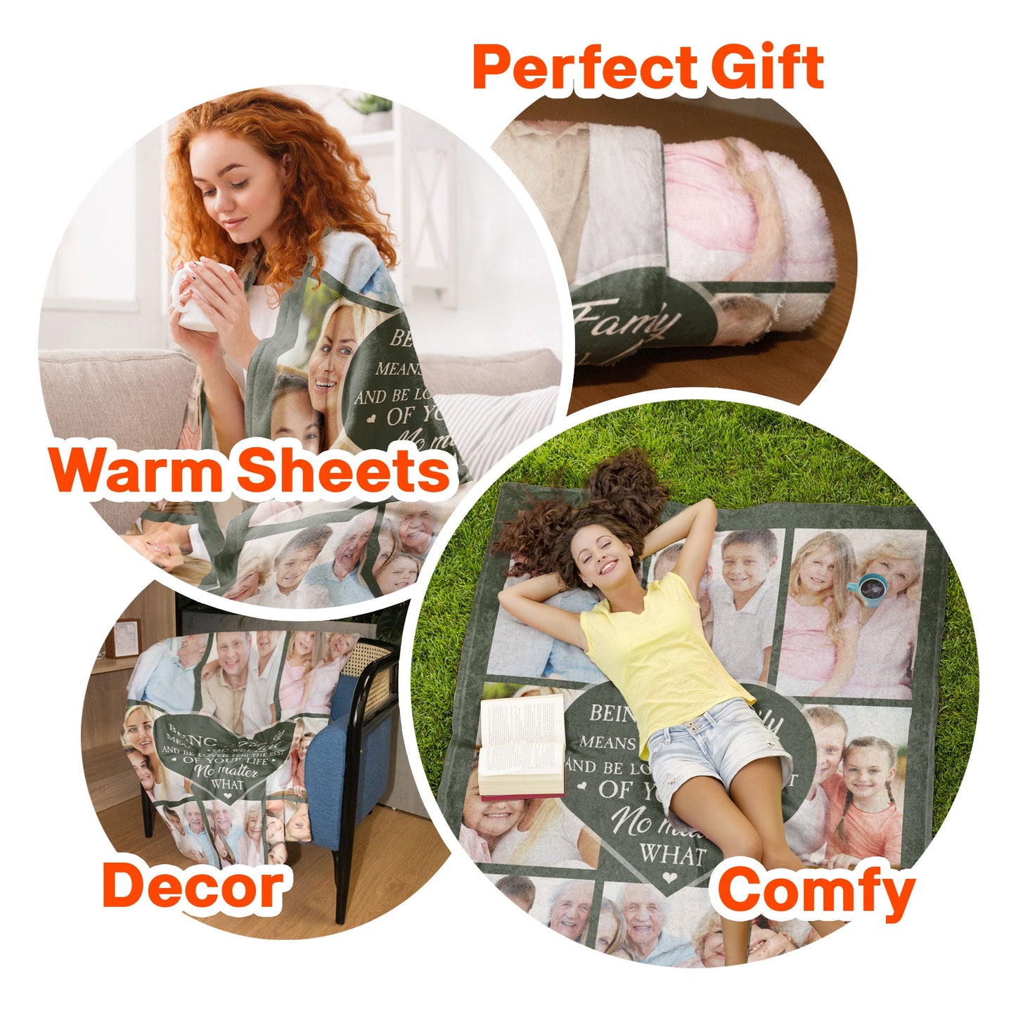 Love And Be Loved For The Rest Of Your Life - Personalized Photo Blanket
