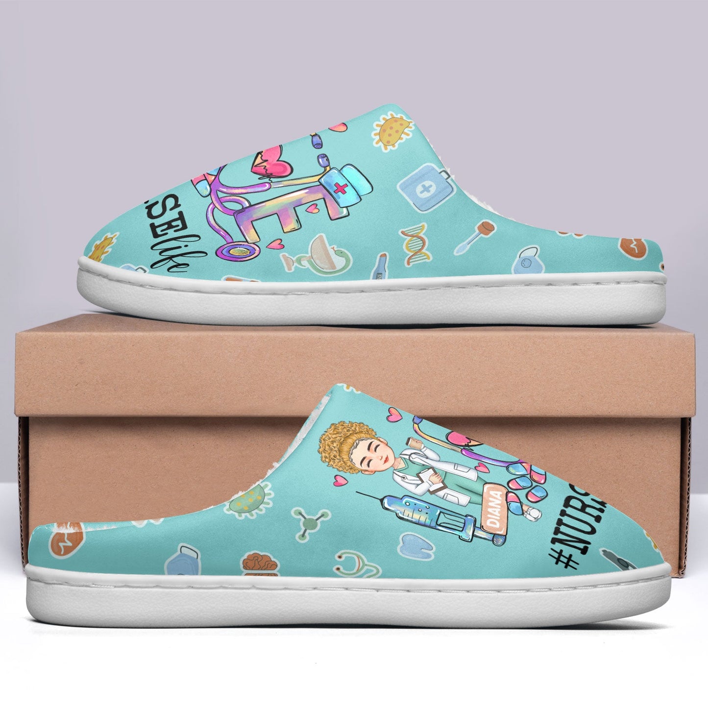 Love Nurse Life - Personalized Slippers