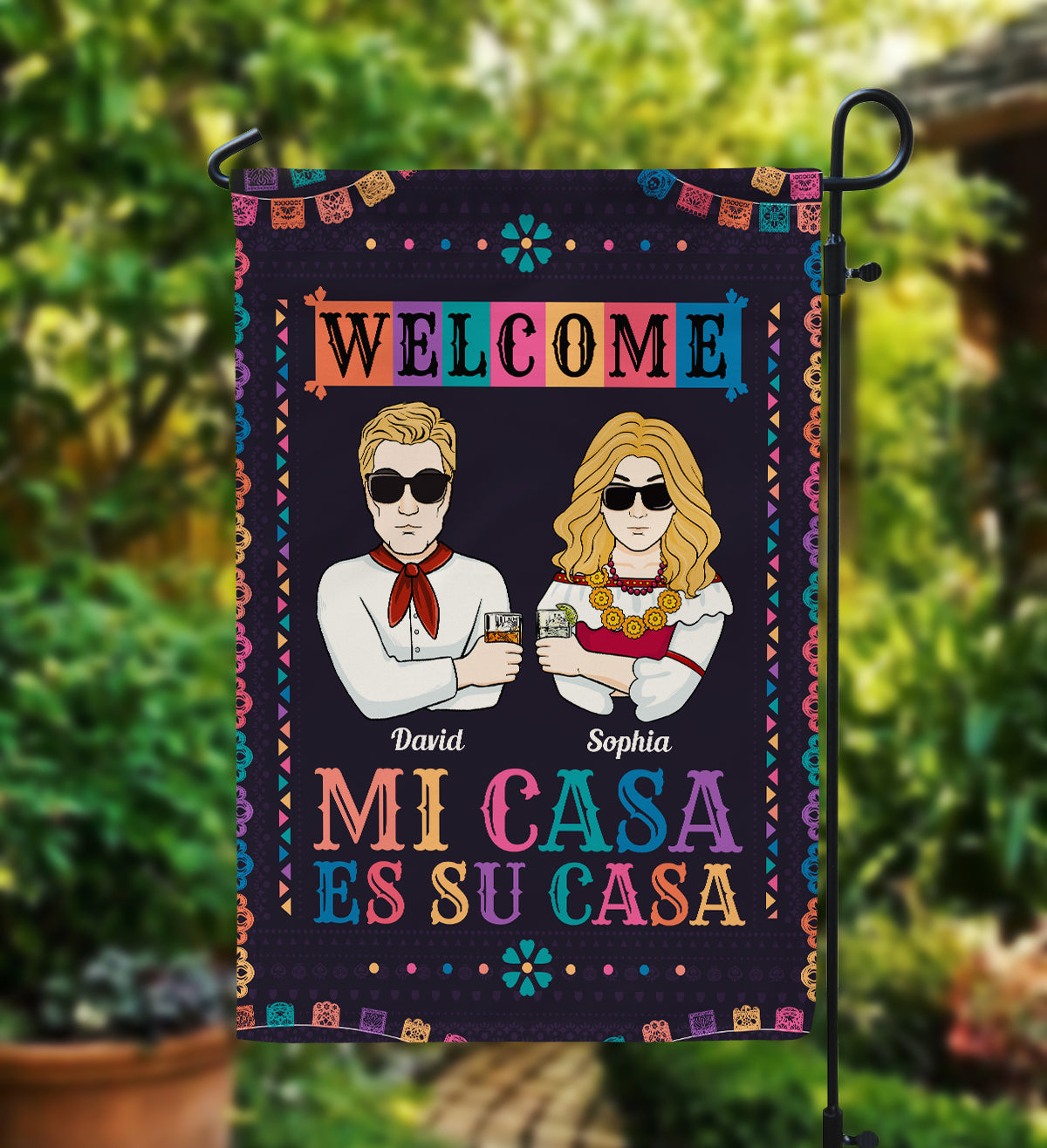 Mi Casa Es Su Casa - Personalized Flag