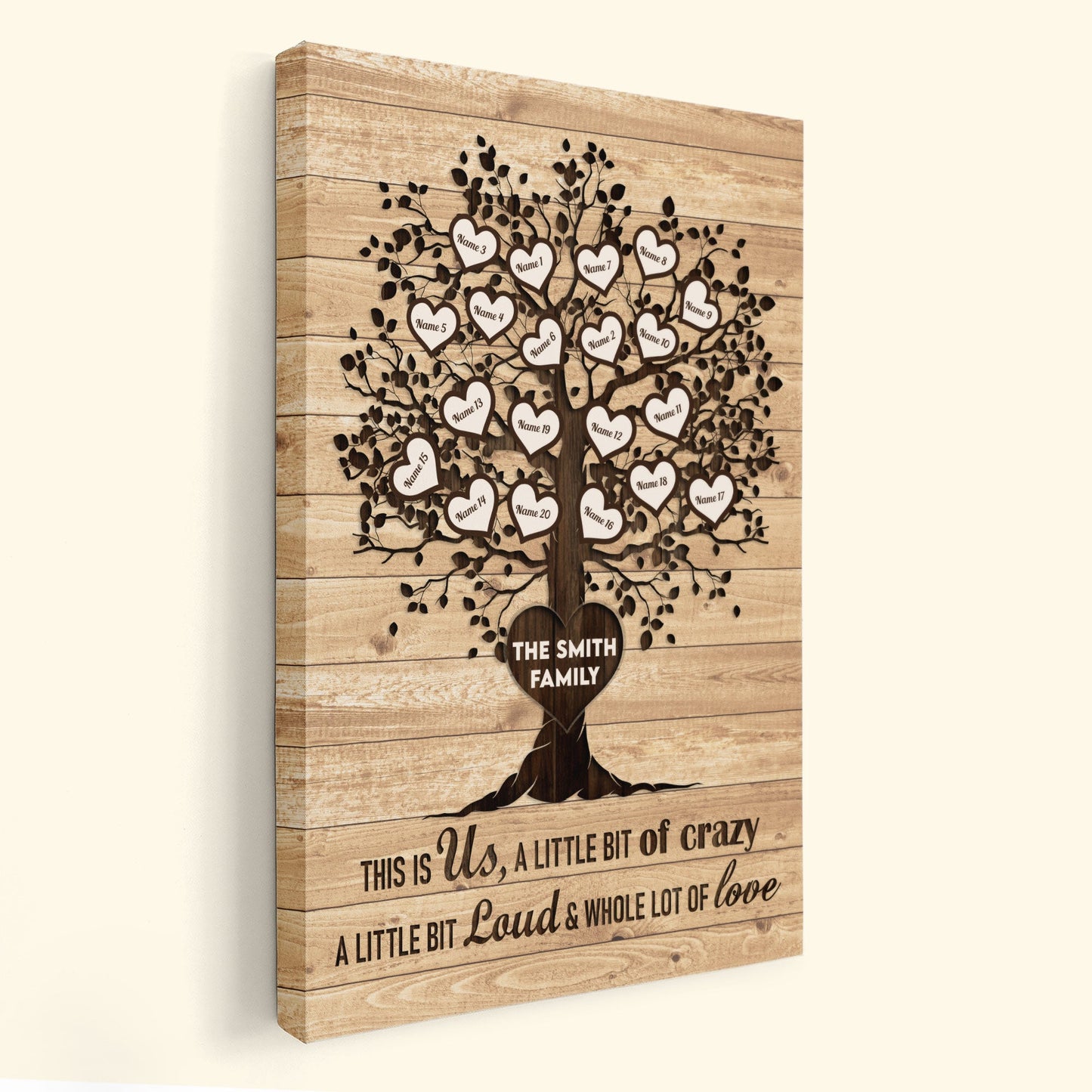 This Is Us - Personalized Poster/Wrapped Canvas - Christmas Gift For Your Family