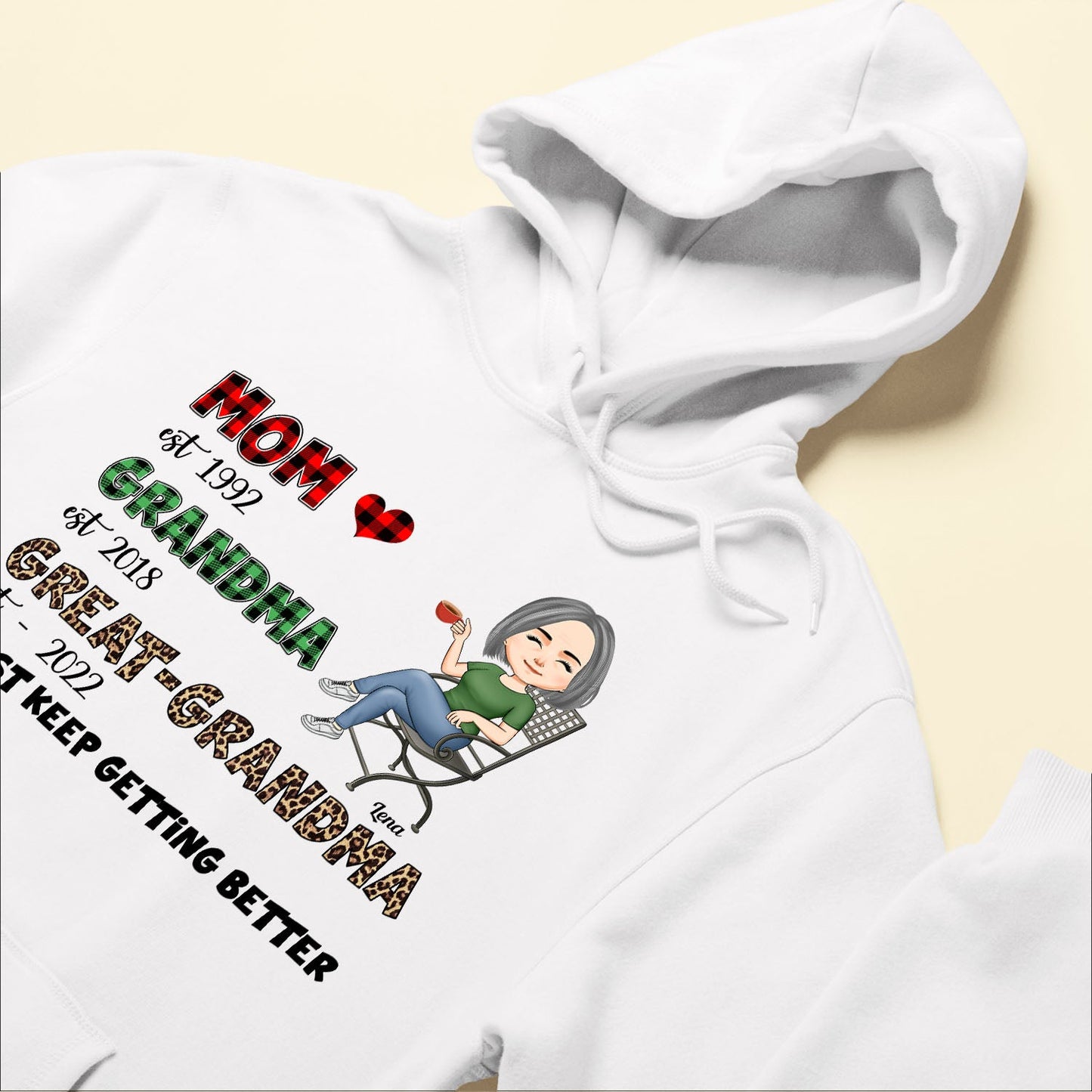 Mom-Grandma-Great Grandma - Personalized Shirt - Gift For Grandma, Grandmother, Mom