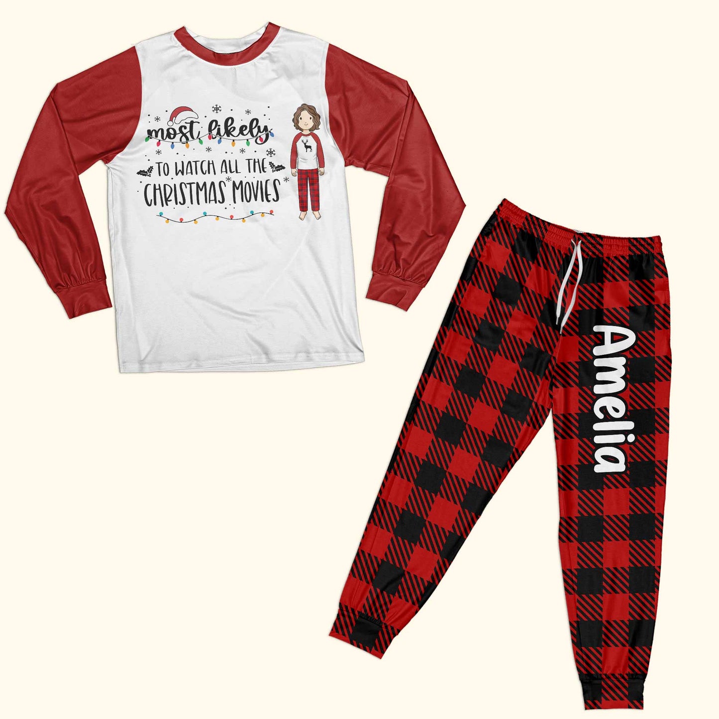 Most Likely To Christmas - Personalized Pajama Set