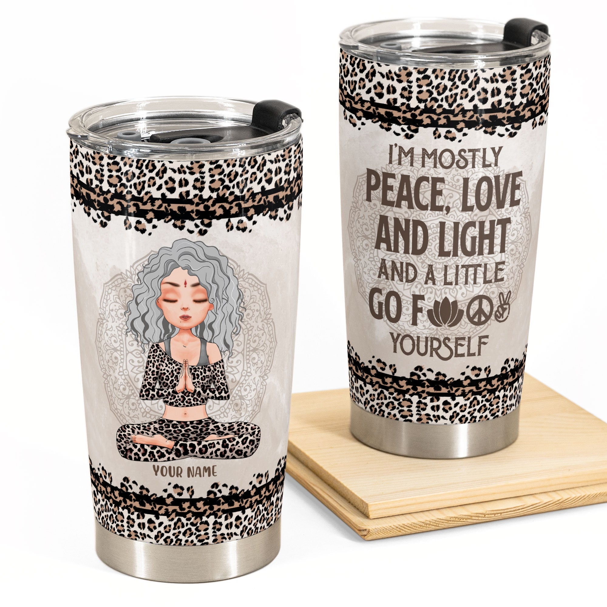 White Leopard Glitter Tumbler Personalized Tumbler Hand -   Custom  tumbler cups, Tumbler cups personalized, Glitter tumbler cups