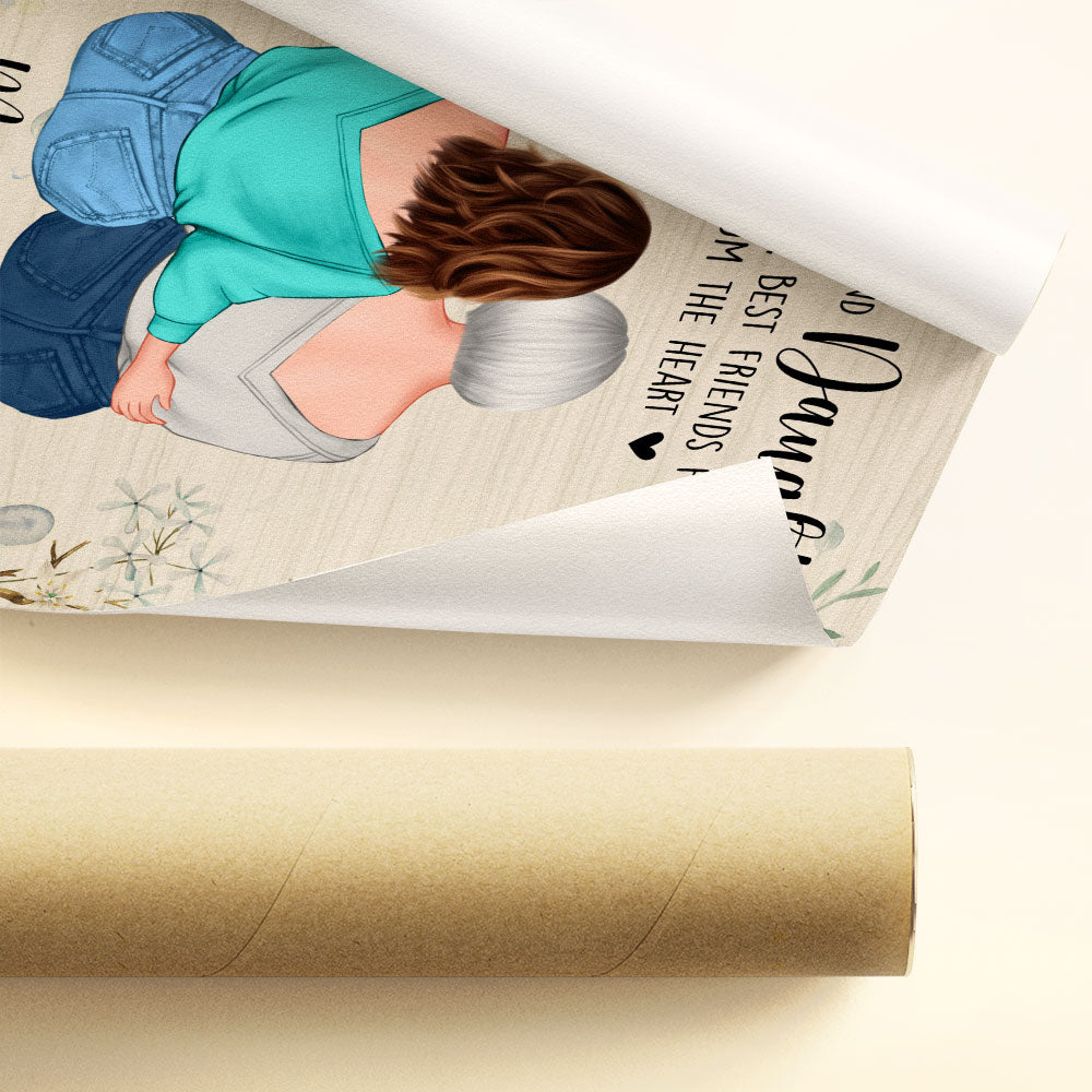 Mother And Daughters From The Start - Personalized Poster - Birthday, Mother's Day Gift For Mothers, Grandmas, Daughters