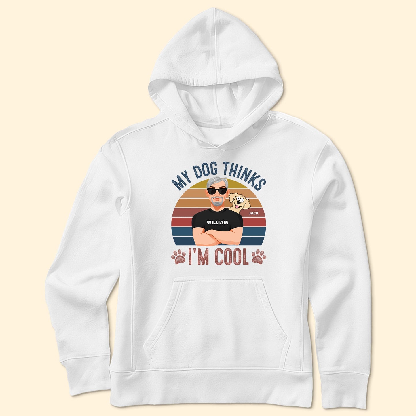 Father's Day Gifts, My Dog Thinks I'm Cool - Personalized Shirt