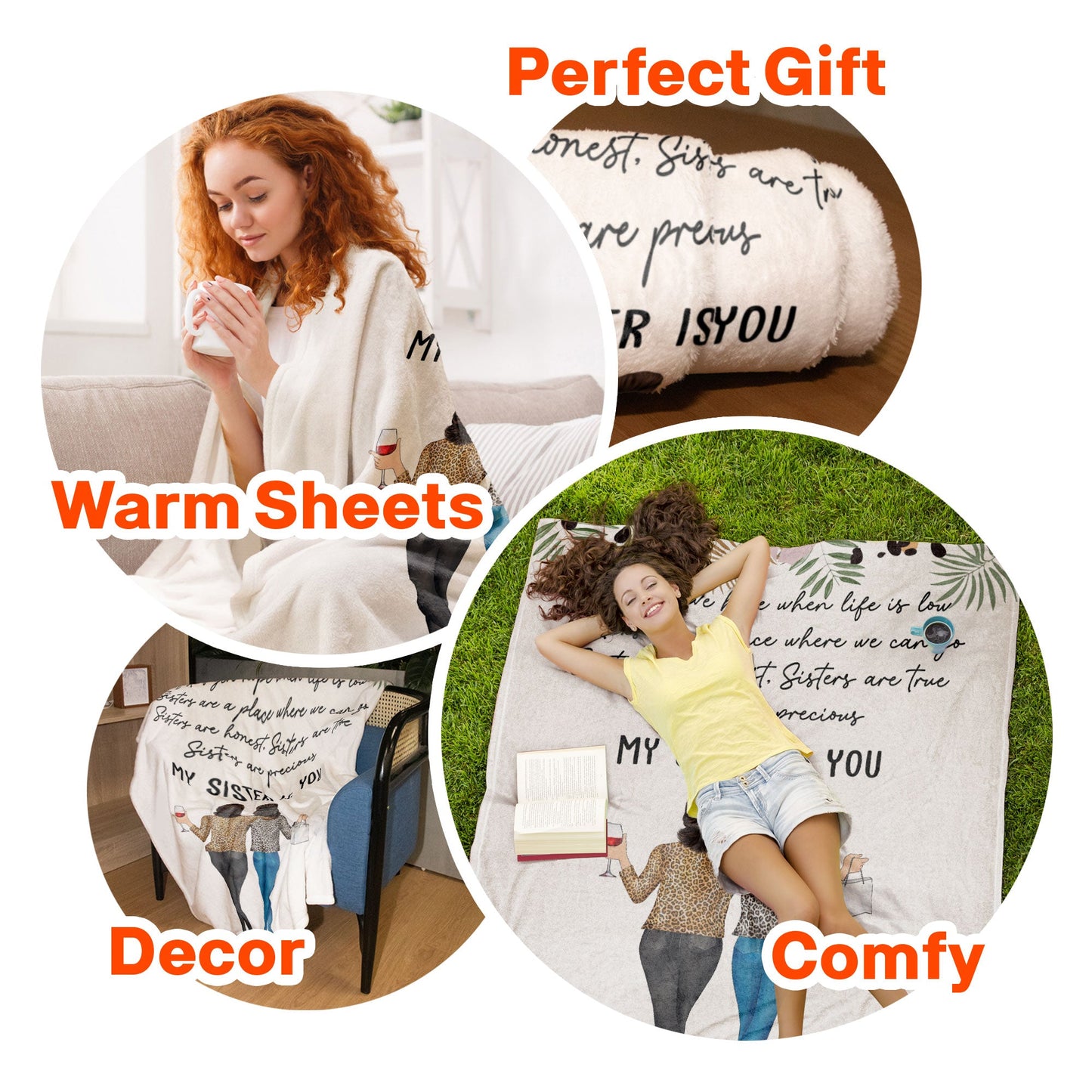My Sister Is You - Personalized Sister Blanket - Birthday, Sister's Day Gift For Sisters