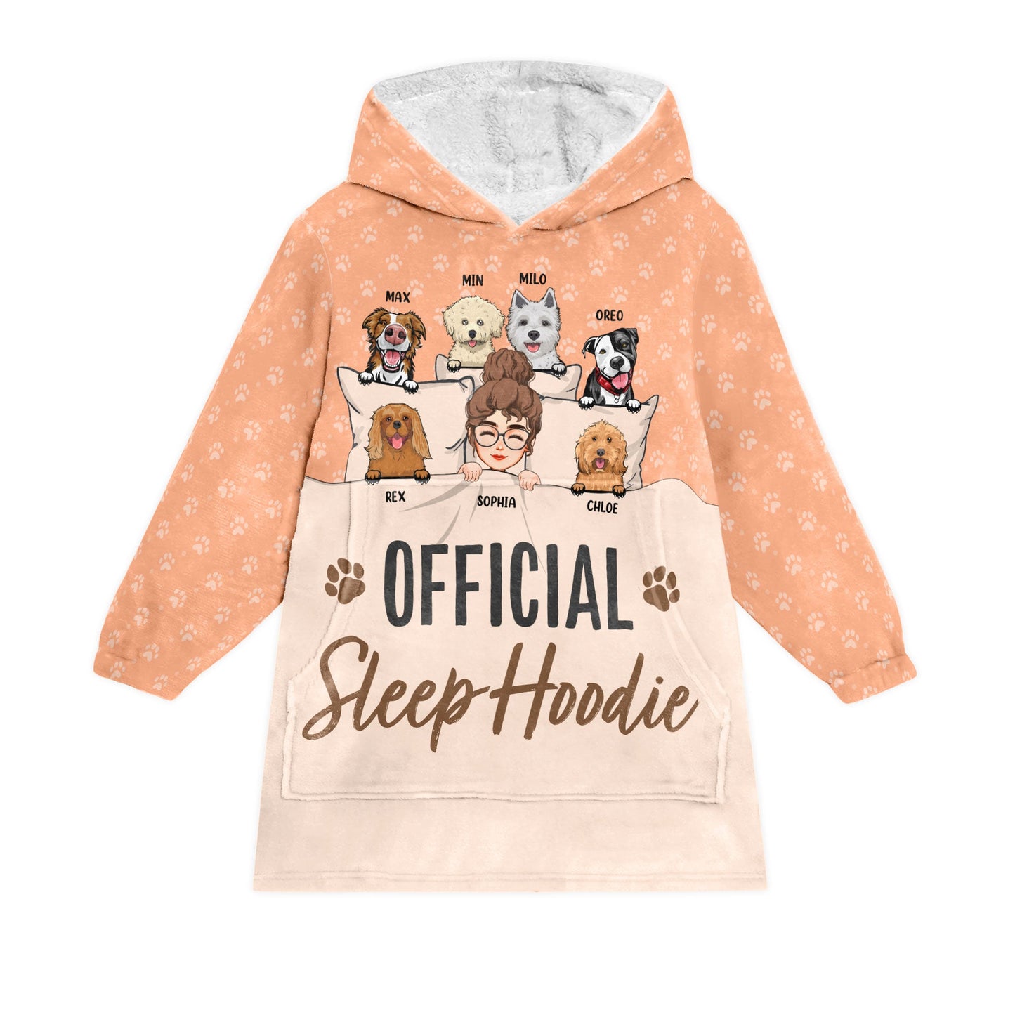 Offcial Sleep Hoodie - Personalized Oversized Blanket Hoodie