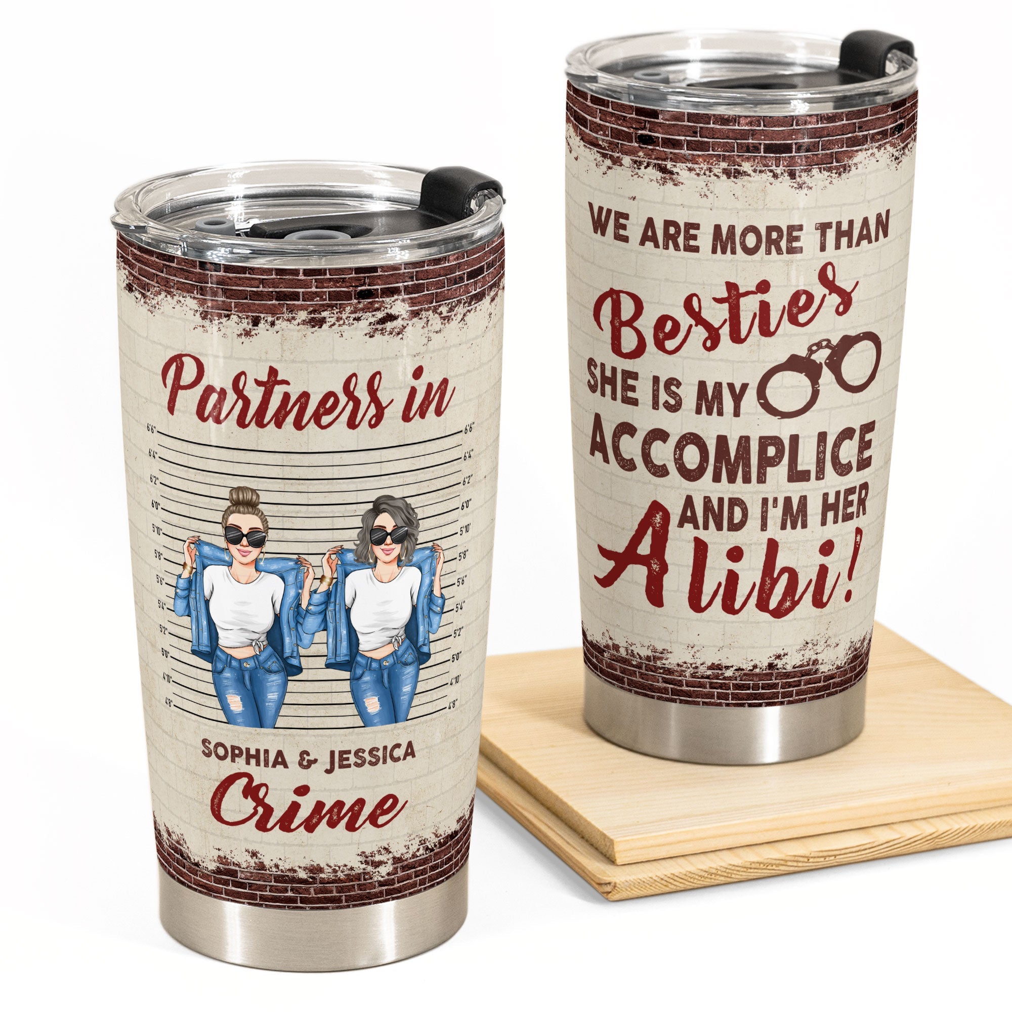 Partners In Crime - Version 3 - Personalized 40oz Tumbler With Straw –  Macorner