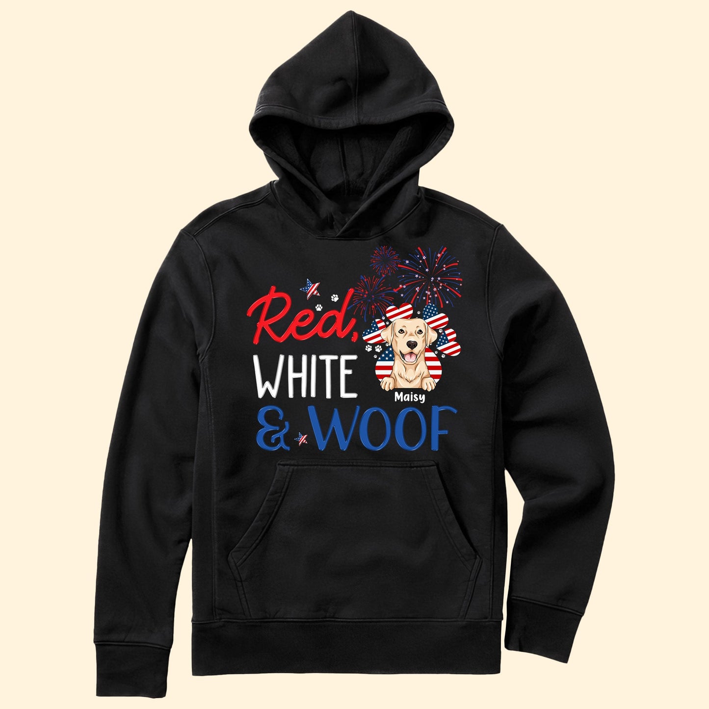 Red, White & Woof - Personalized Shirt