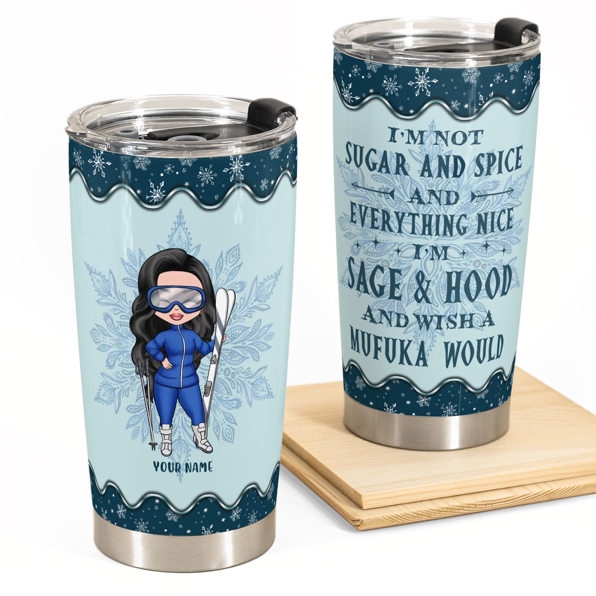 Not Enough Sage For This – *MATURE* Engraved Tumbler, Insulated Travel Mug,  Sage Mug – 3C Etching LTD