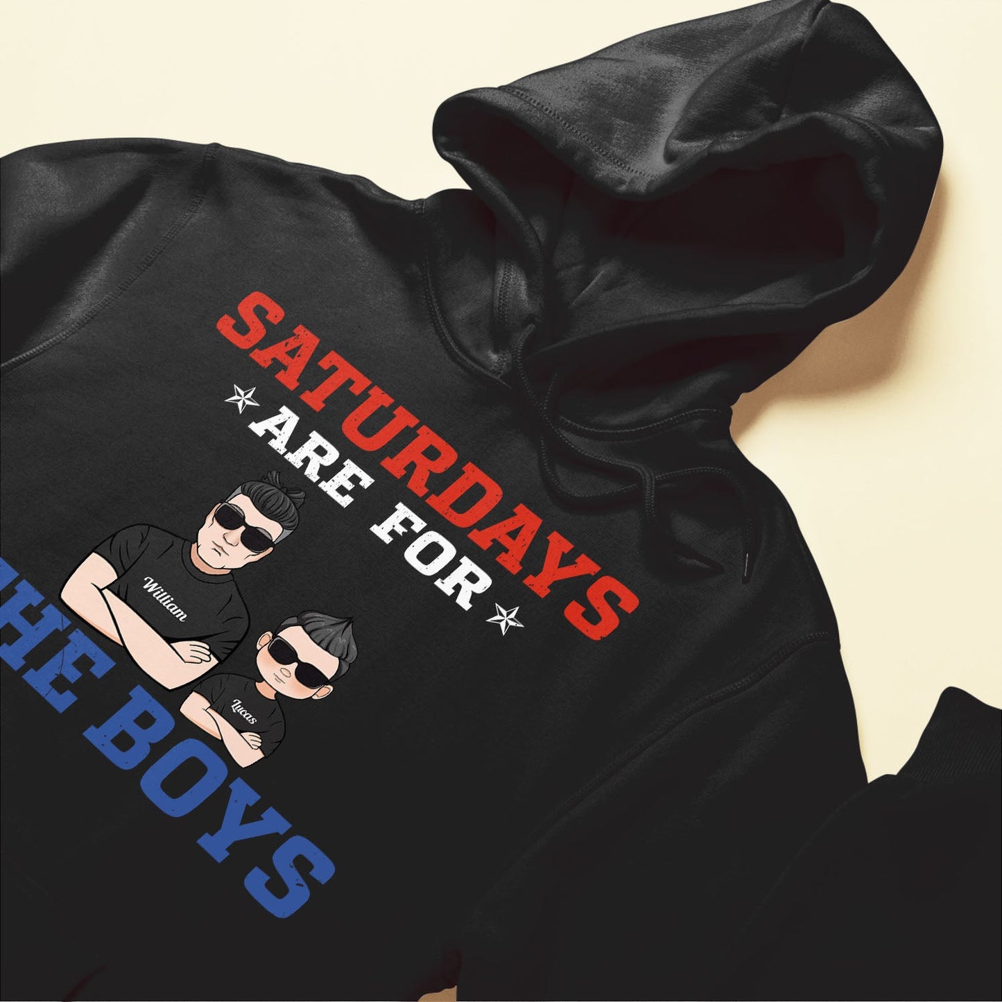 Saturdays Are For The Boys - Personalized Shirt - Father's Day Gift For Father, Dad - Daddy & Me, Dad And Sons, Saturday Shirt