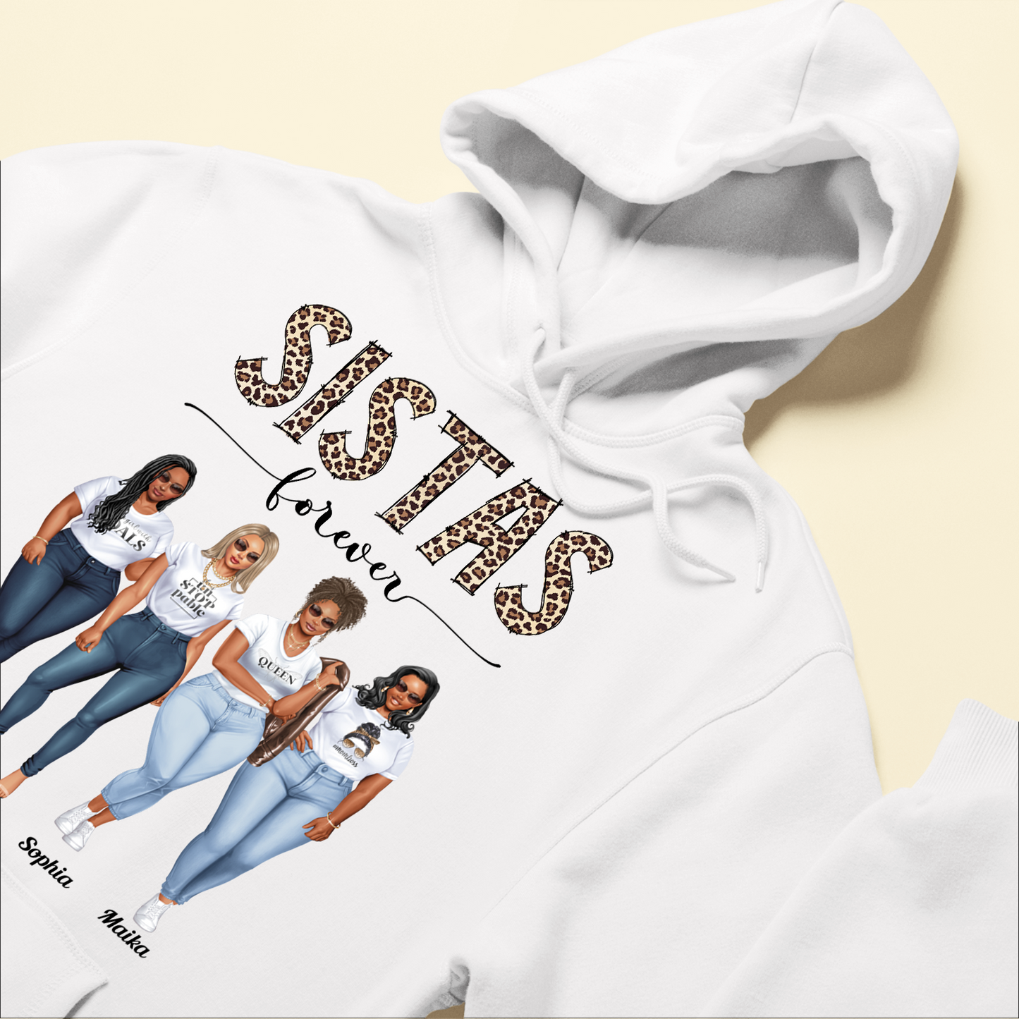 Sistas Sistas Forever - Personalized Shirt - Birthday Gift For Sistas, Sisters, Besties
