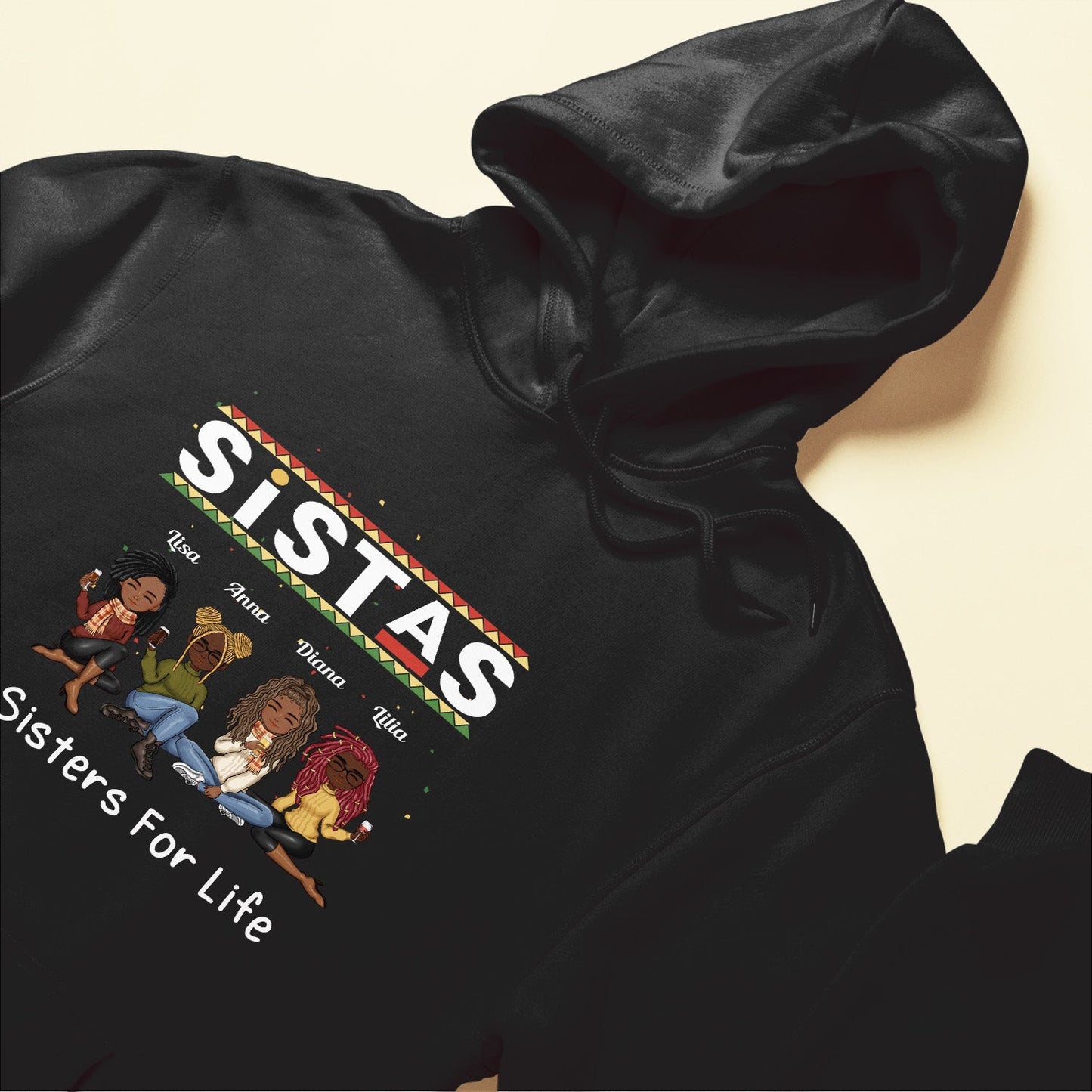 Sistas Sisters For Life - Personalized Shirt - Hoodie Gifts For Women, Sisters, Sistas