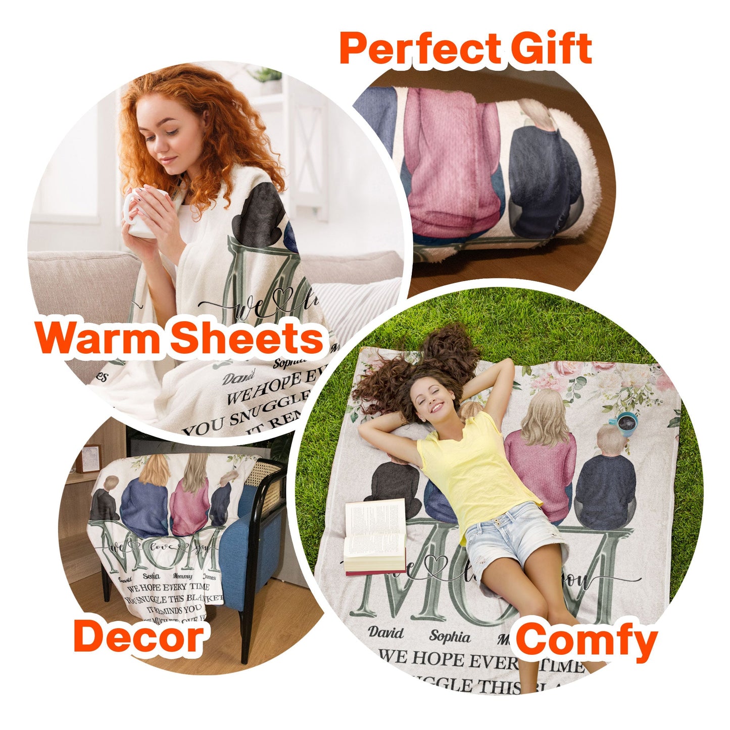 Snuggle This Blanket - It Reminds How Much We Love You - Personalized Blanket - Birthday, Mother's Day Gift For Mom, Mother, Mama