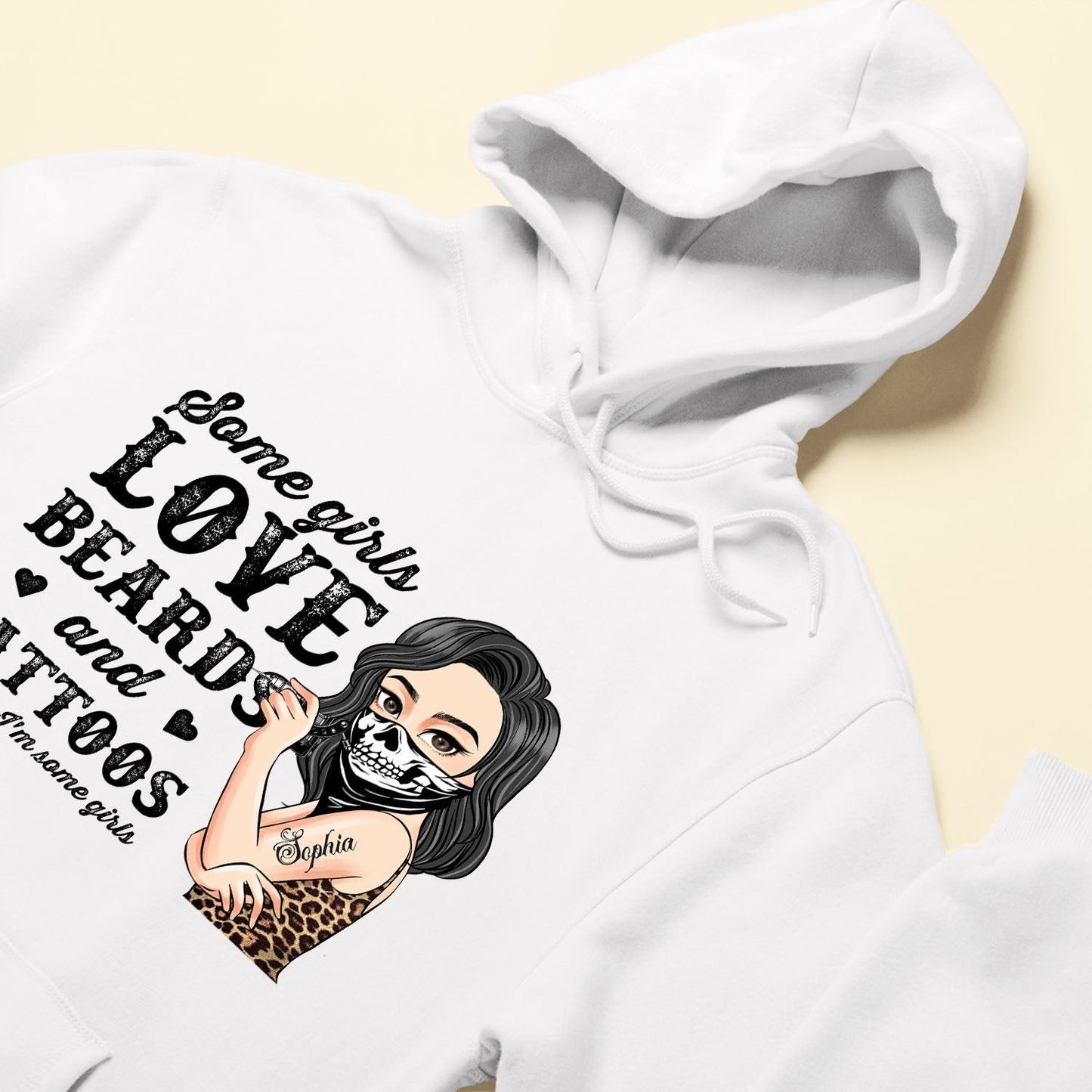 Some Girls Love Beards And Tattoos - Personalized Shirt - Birthday Gift For Tattoo Girl, Tattoo Woman