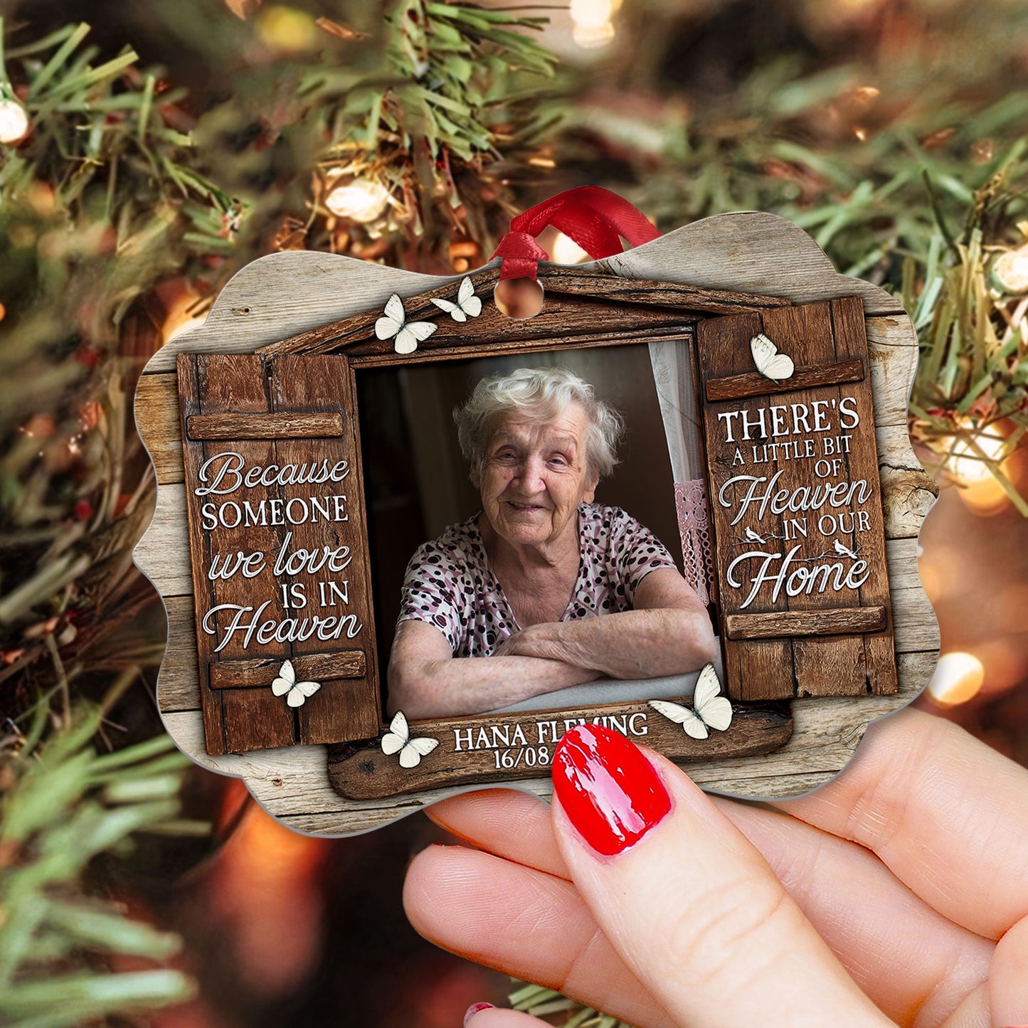 Someone We Love Is In Heaven - Personalized Aluminum Ornament - Memorial Gift For Family, Remembrance, Grief Gift, Sympathy Gift