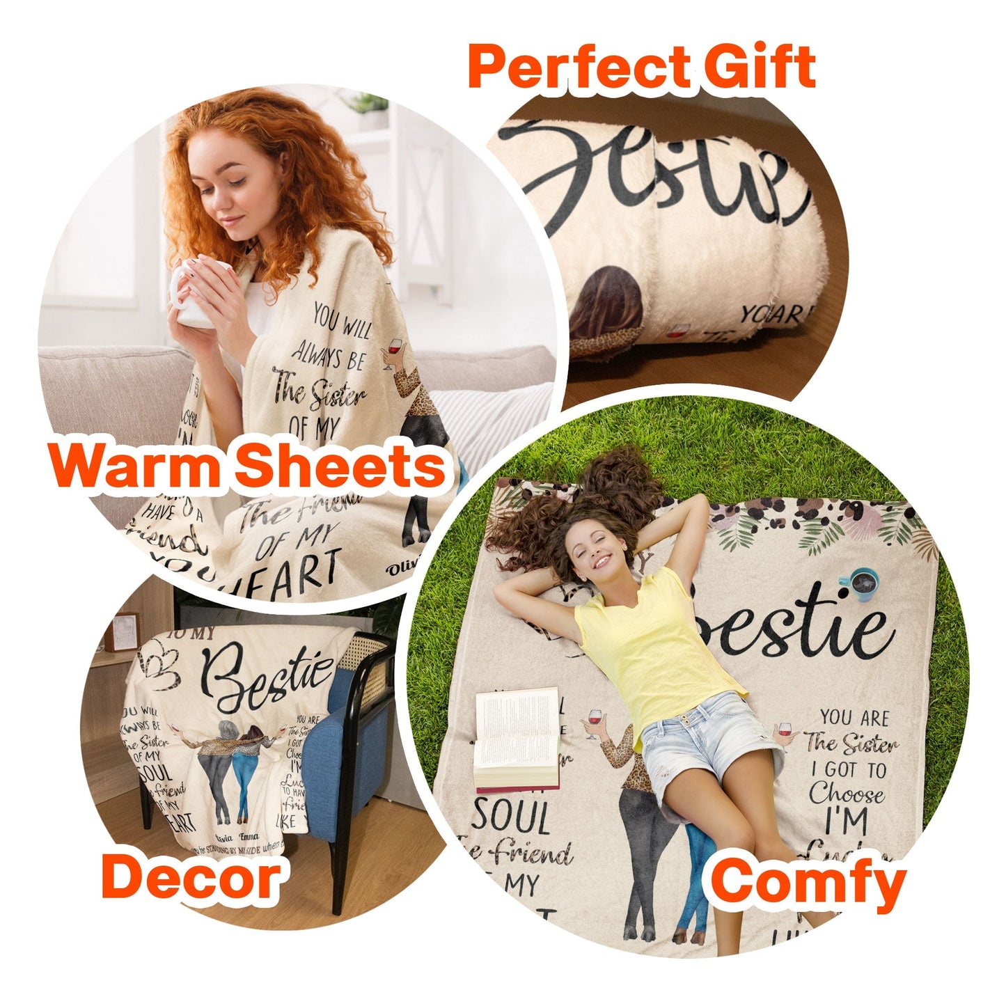 Thank You For Standing By My Side Friendship - Personalized Blanket - Ver 2, Christmas Gift For Friend