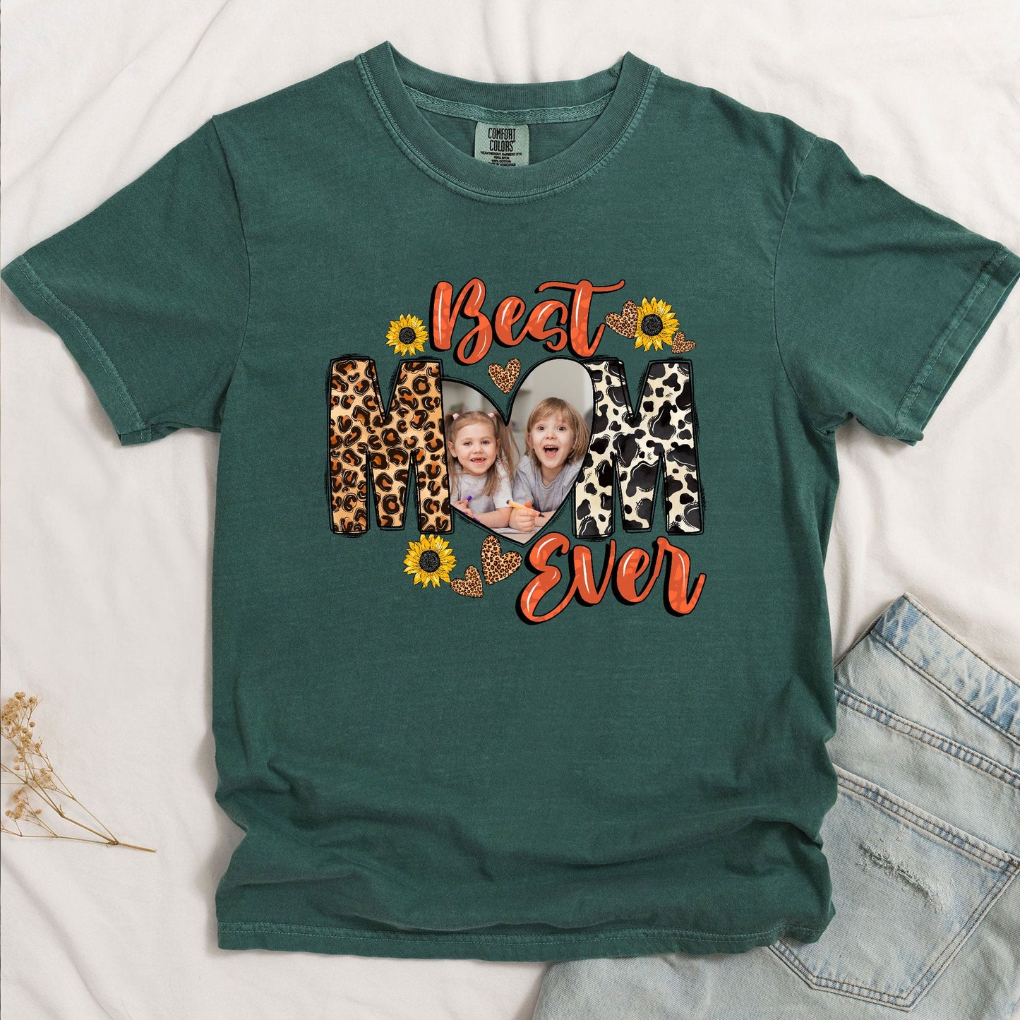 The Best Mom - Personalized Photo Comfort Tee