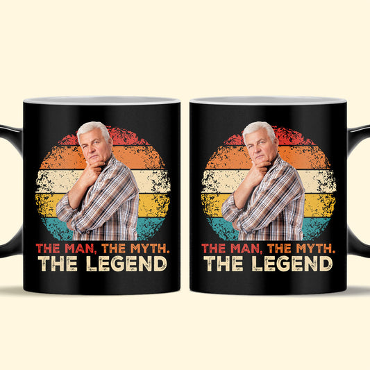 The Man. The Myth. The Legend - Personalized Photo Color Changing Mug