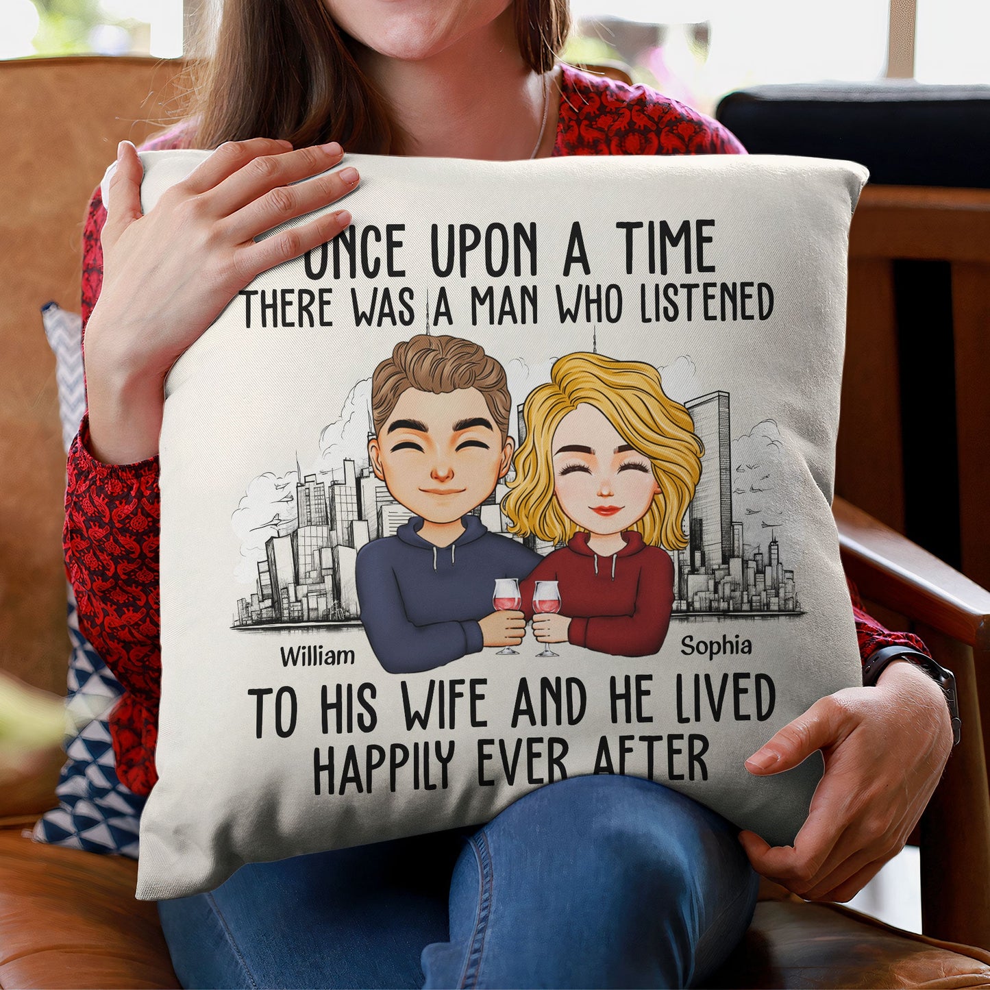 There Was A Man Who Listened To His Wife - Personalized Pillow