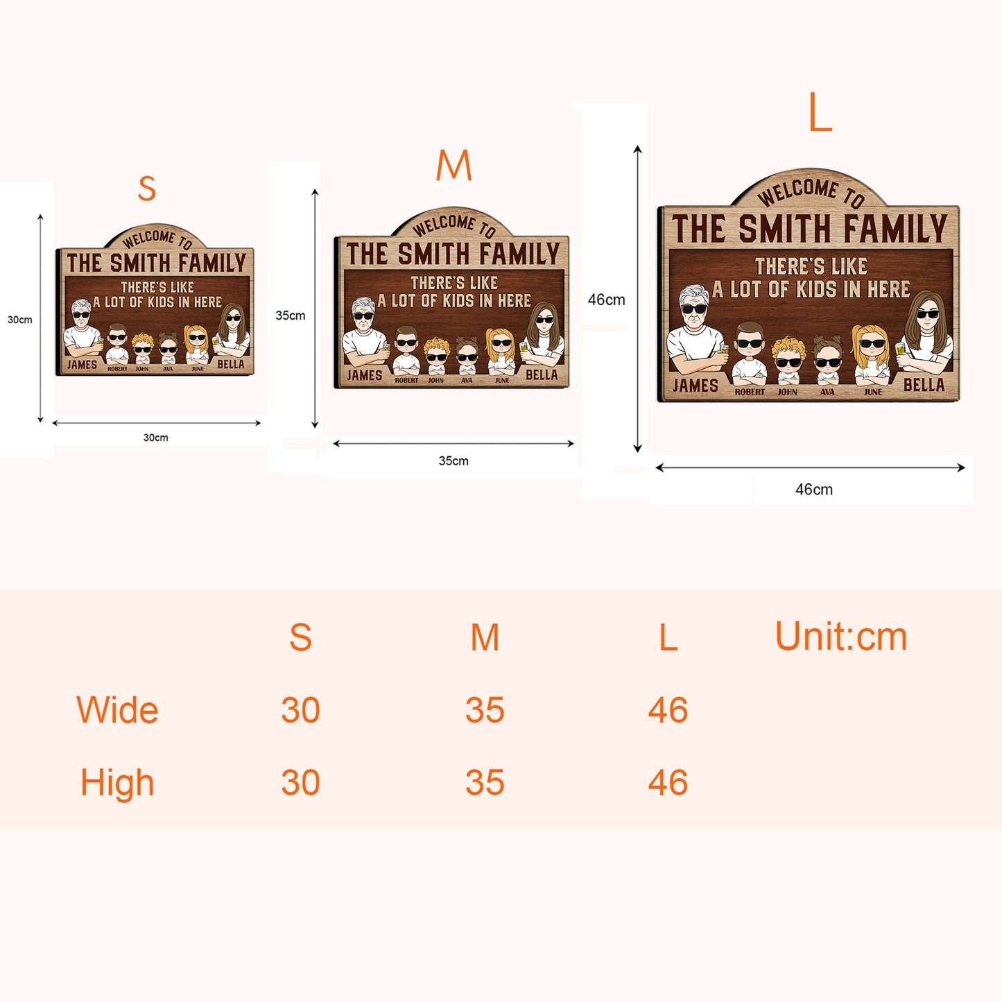 There's Like A Lot Of Kids In Here - Personalized Custom Shaped Wood Sign