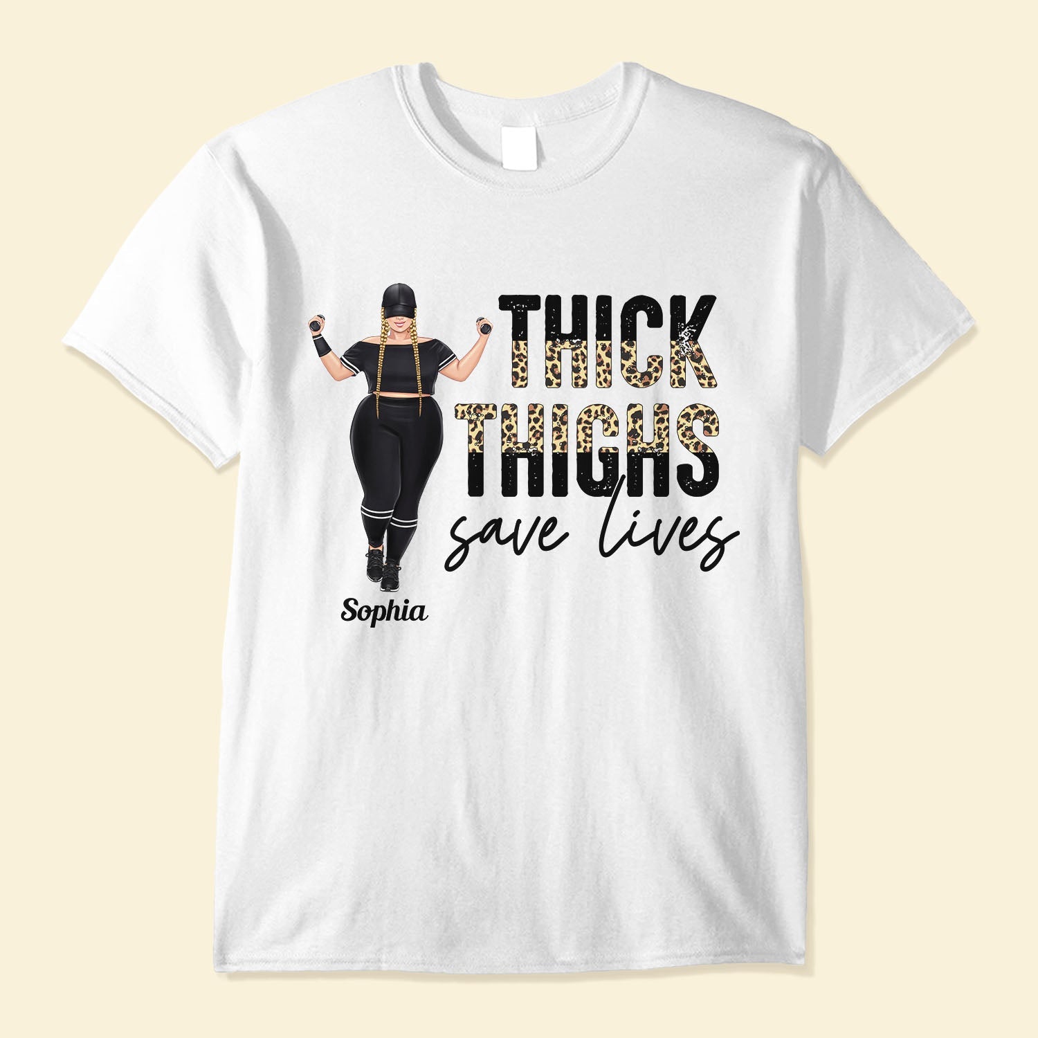 Thick Thighs Save Lives - Personalized Shirt - Birthday Gift Funny Gif –  Macorner