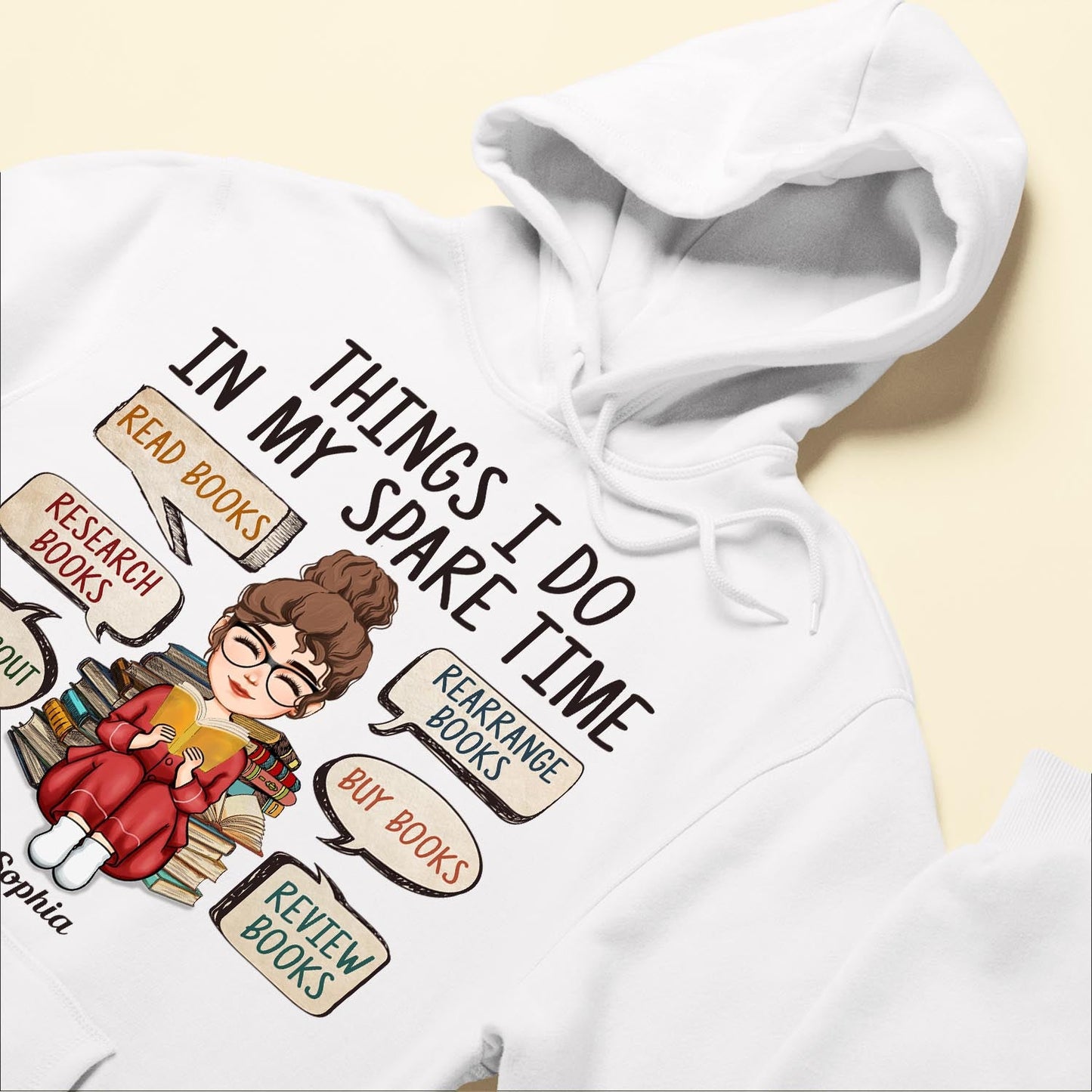 Thing I Do In My Spare Time With Books - Personalized Shirt - Birthday Gift For Bookworm, Book Lovers, Reading Lovers