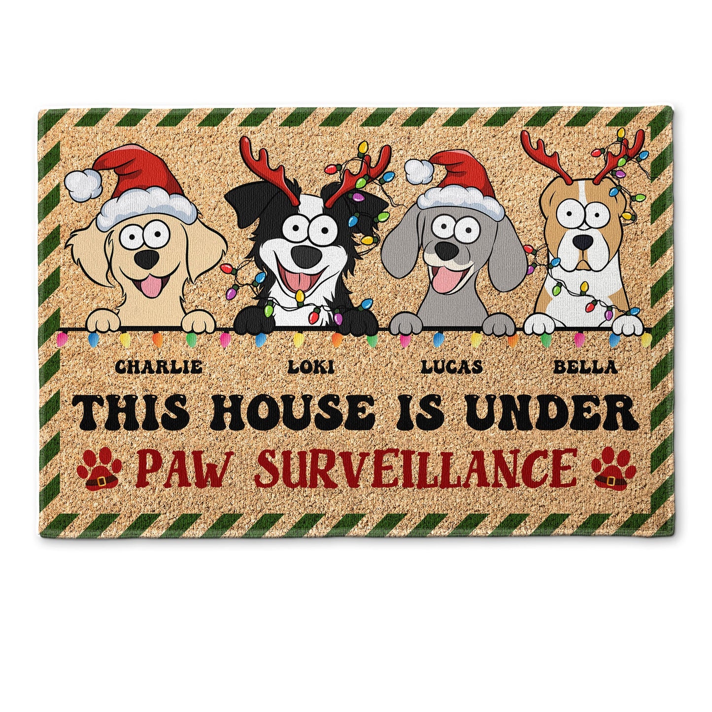 This House Is Under Paw Surveillance - Personalized Doormat