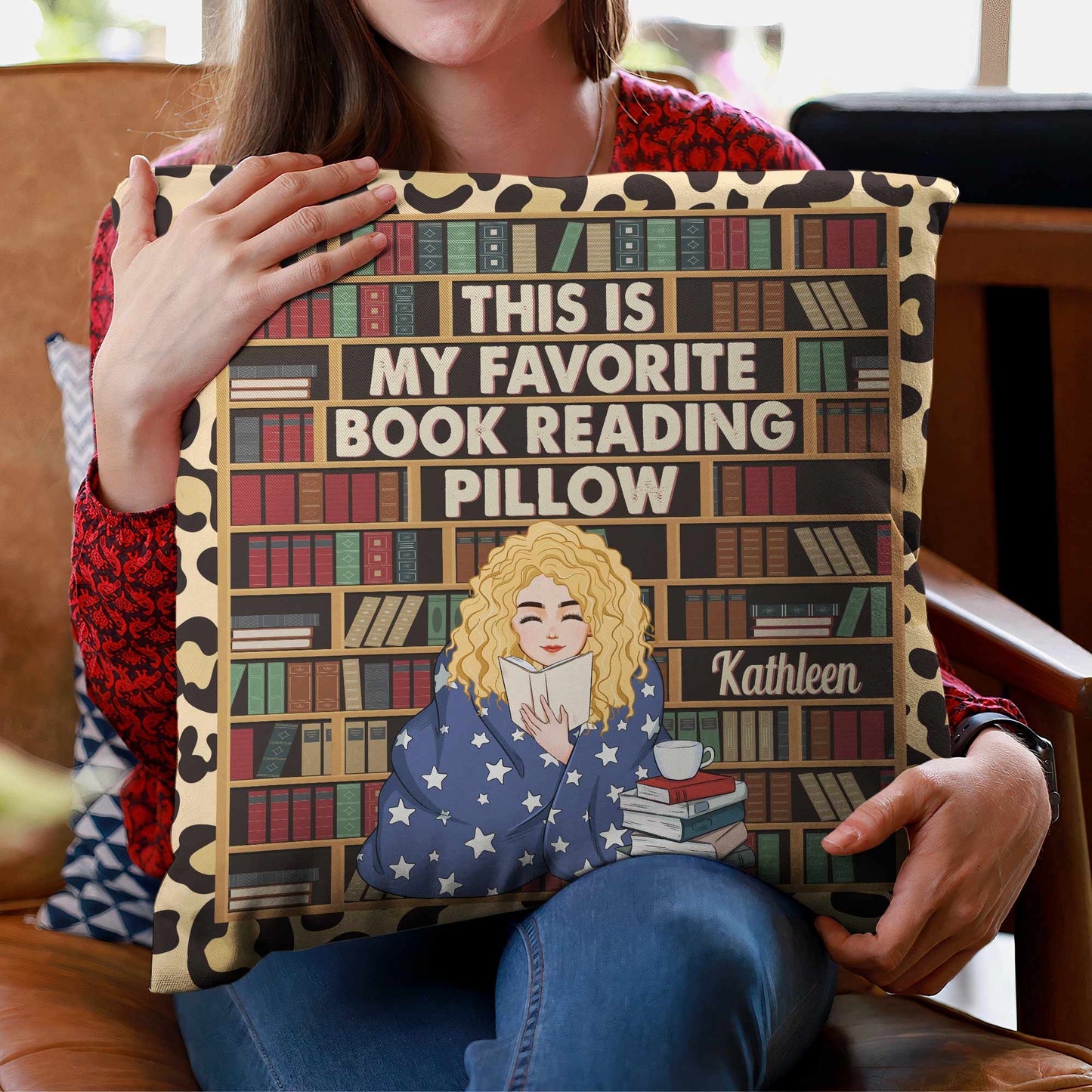This Is My Favorite Book Reading Pillow - Personalized Pillow (Insert Included) - Birthday, Loving Gift For Book Lovers
