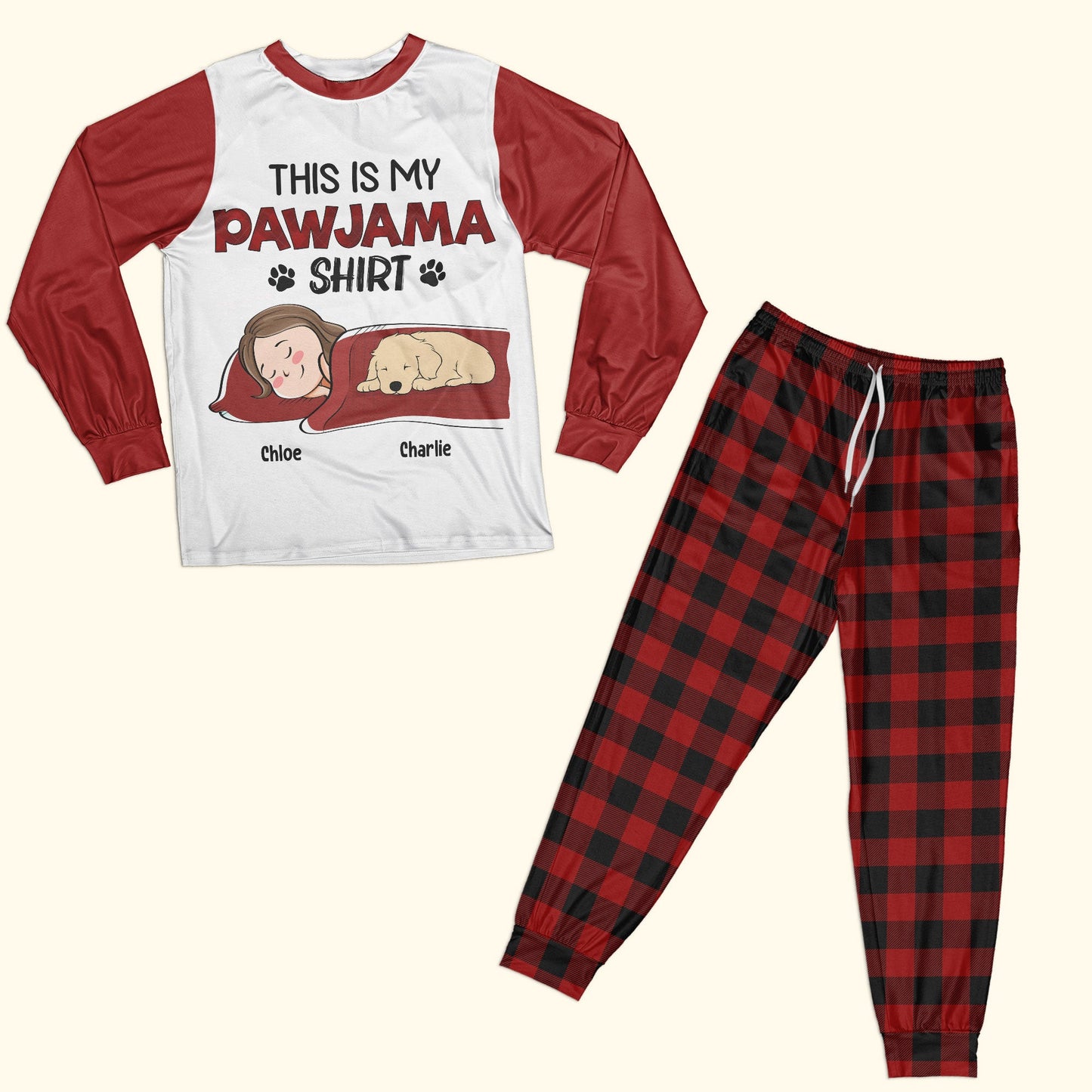 This Is My Pawjama Shirt - Personalized Pajama Set