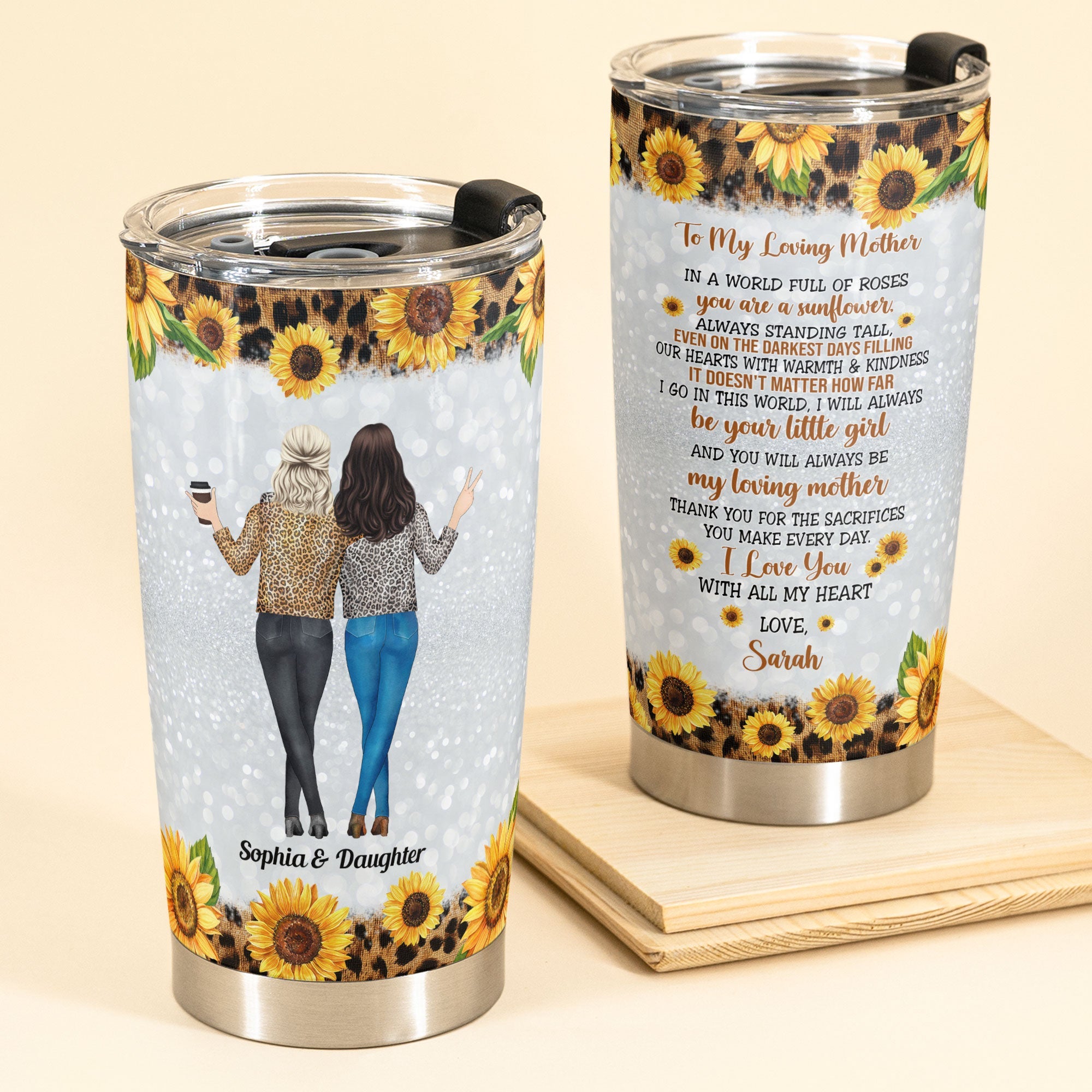 To My Mom I Will Always Love You Mom Tumbler