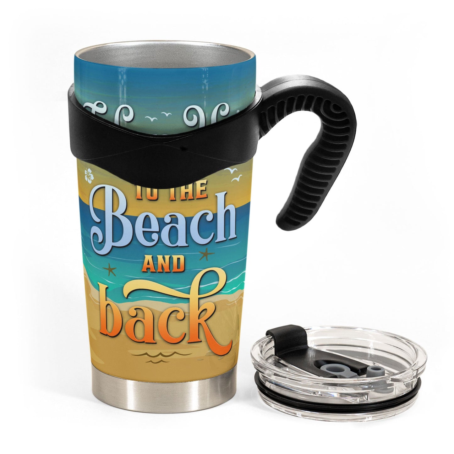 To The Beach & Back - Personalized Tumbler Cup