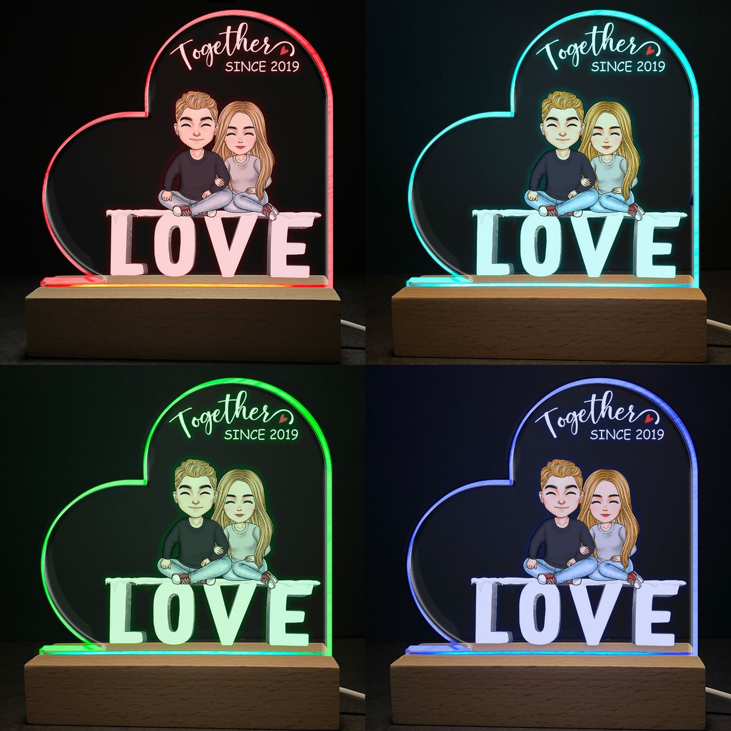 Together Since - Personalized LED Light
