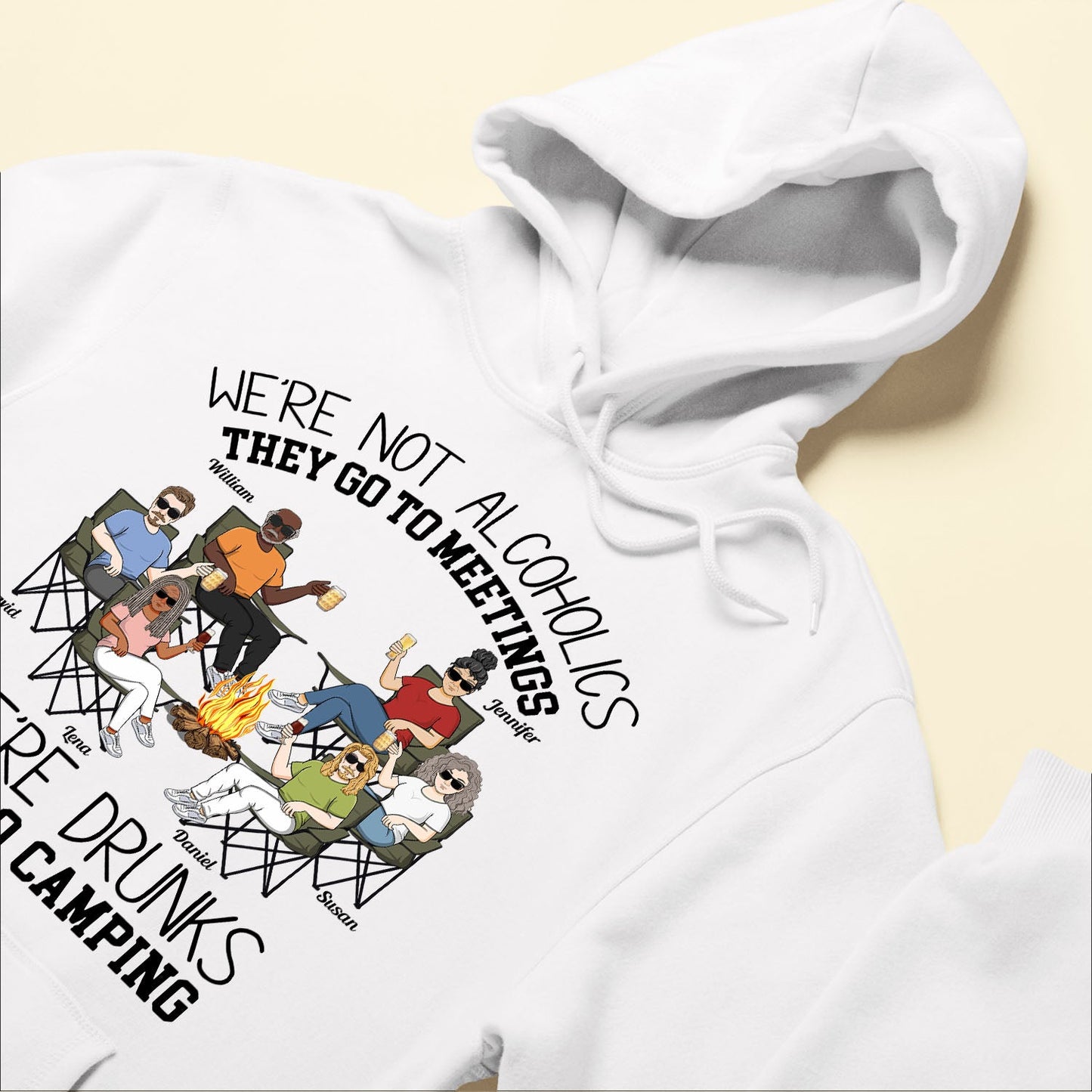 We're Drunks, We Go Camping - Personalized Shirt - Gift For Camper, Camping Lover, Friends