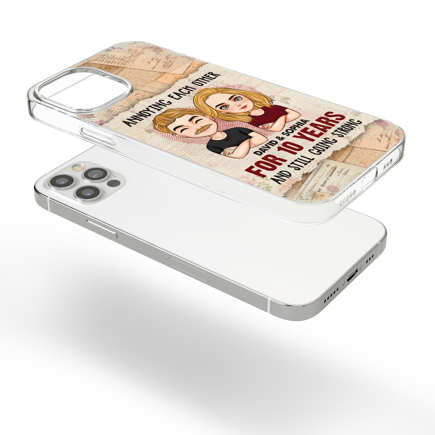 We're Going Strong - Personalized Clear Phone Case