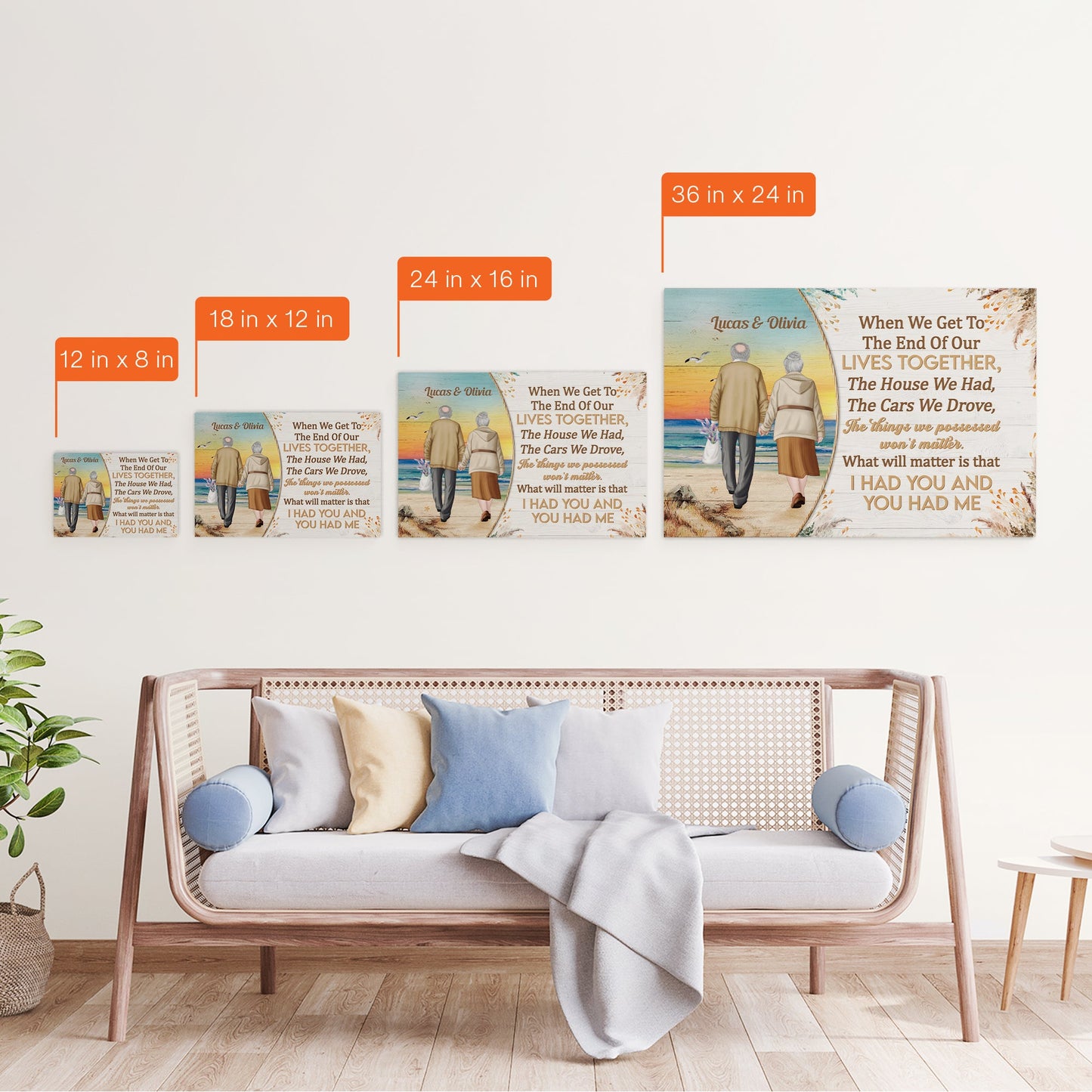 When We Get To The End Of Our Lives - Personalized Poster/Wrapped Canvas - Birthday Anniversary Gifts For Wife, Husband, Gift From Sons, Daughters For Parents