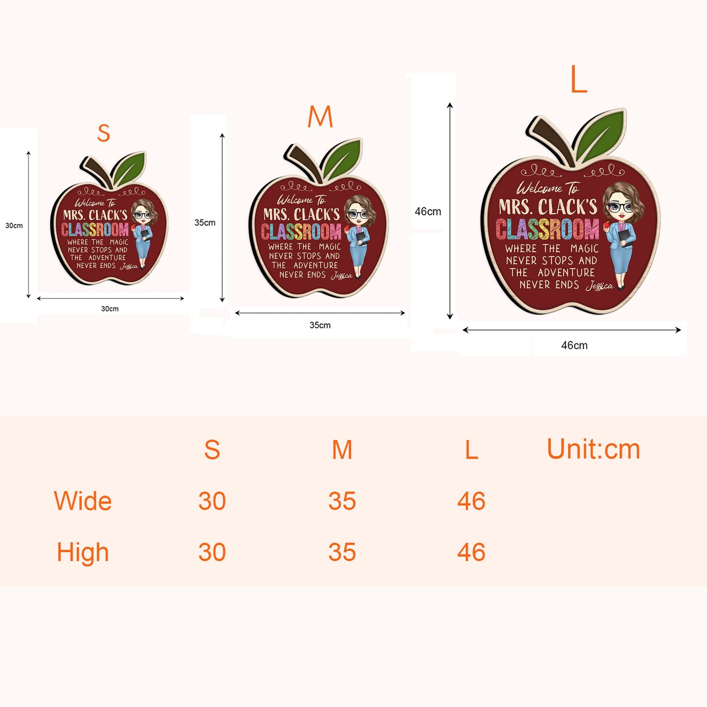 Where The Magic Never Stops - Personalized Custom Shaped Wood Sign