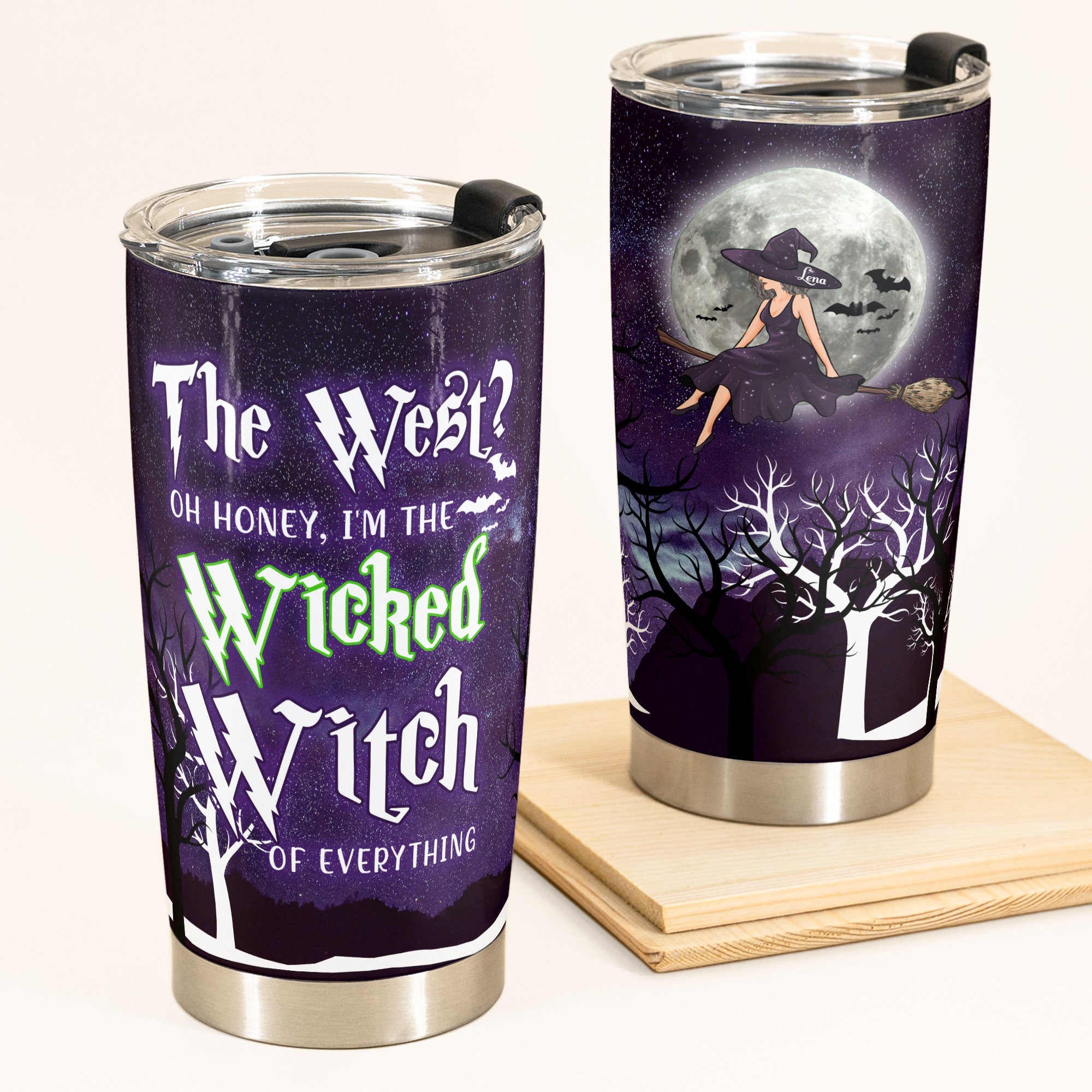 PERSONALIZED HALLOWEEN WITCH - Witch Tumbler Cup For Women