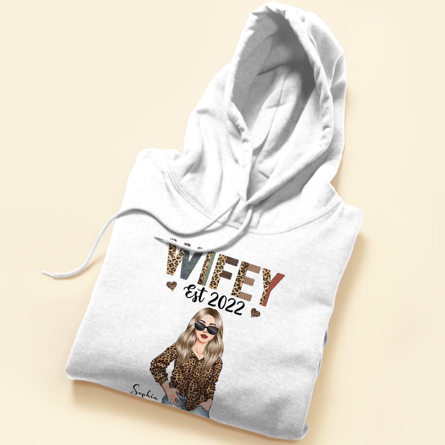 Wifey Est. (Year) - Personalized Shirt - Anniversary Gift For Wife, Girlfriend, Fianc??