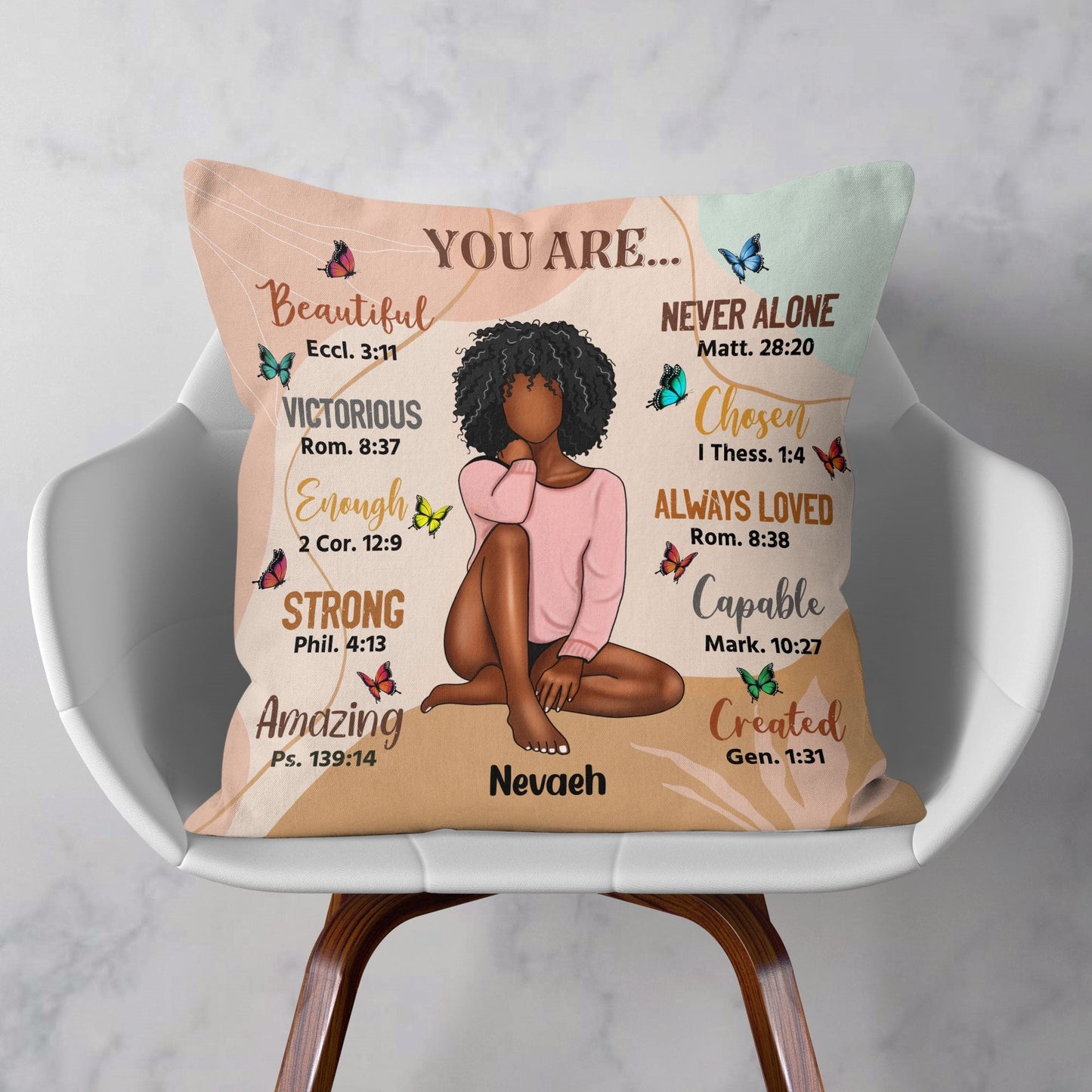 You Are Beautiful Victorious - Personalized Pillow (Insert Included)