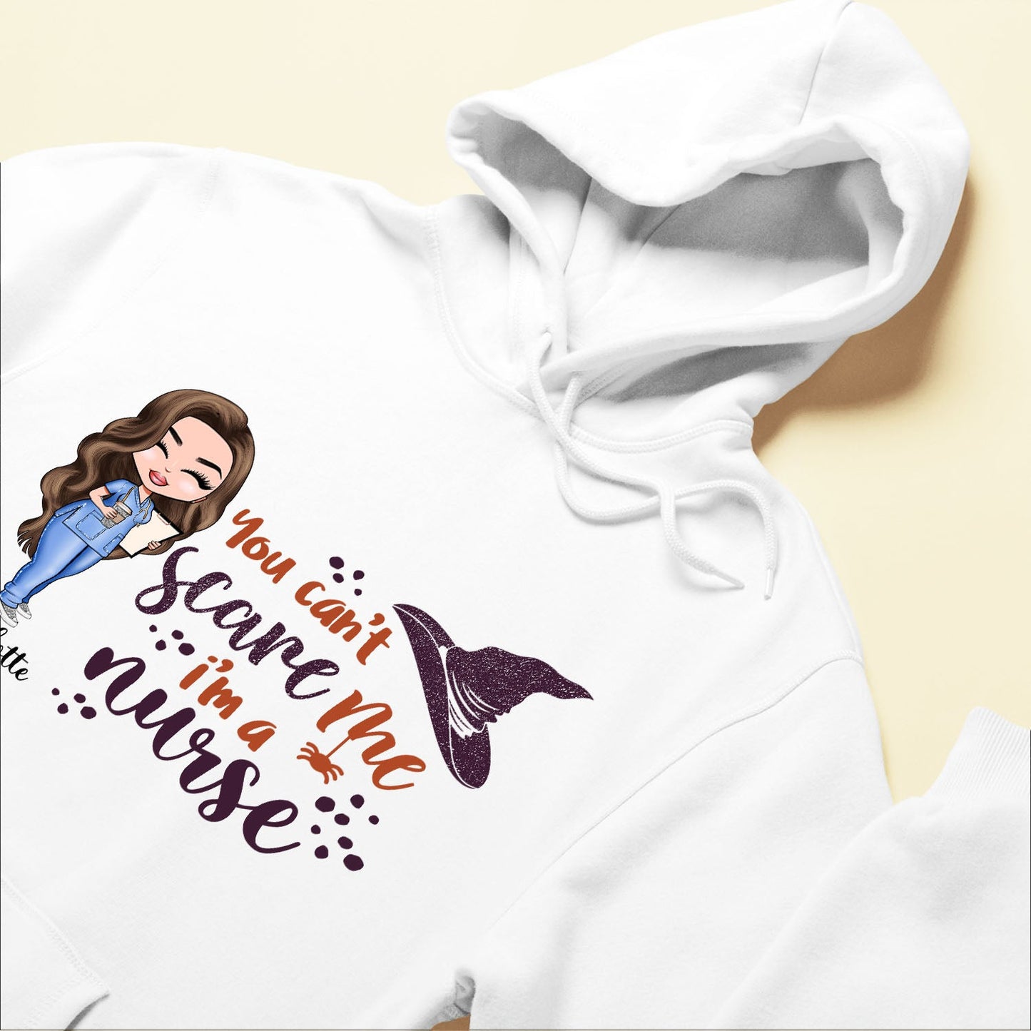 You Can't Scare Me I'm A Nurse - Personalized Shirt - Halloween Gift For Doctor & Nurse - Cartoon Nurse